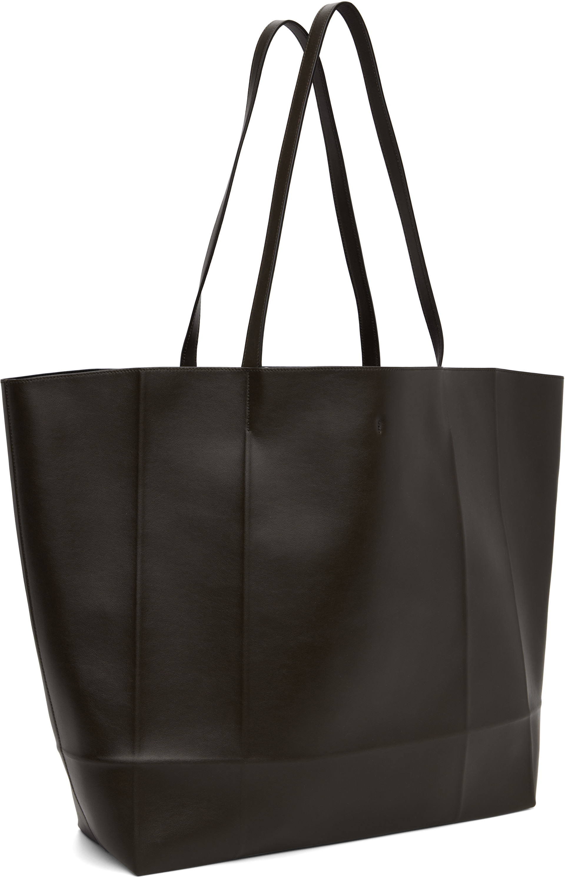 TOTEME - Cabas Roam brun en cuir