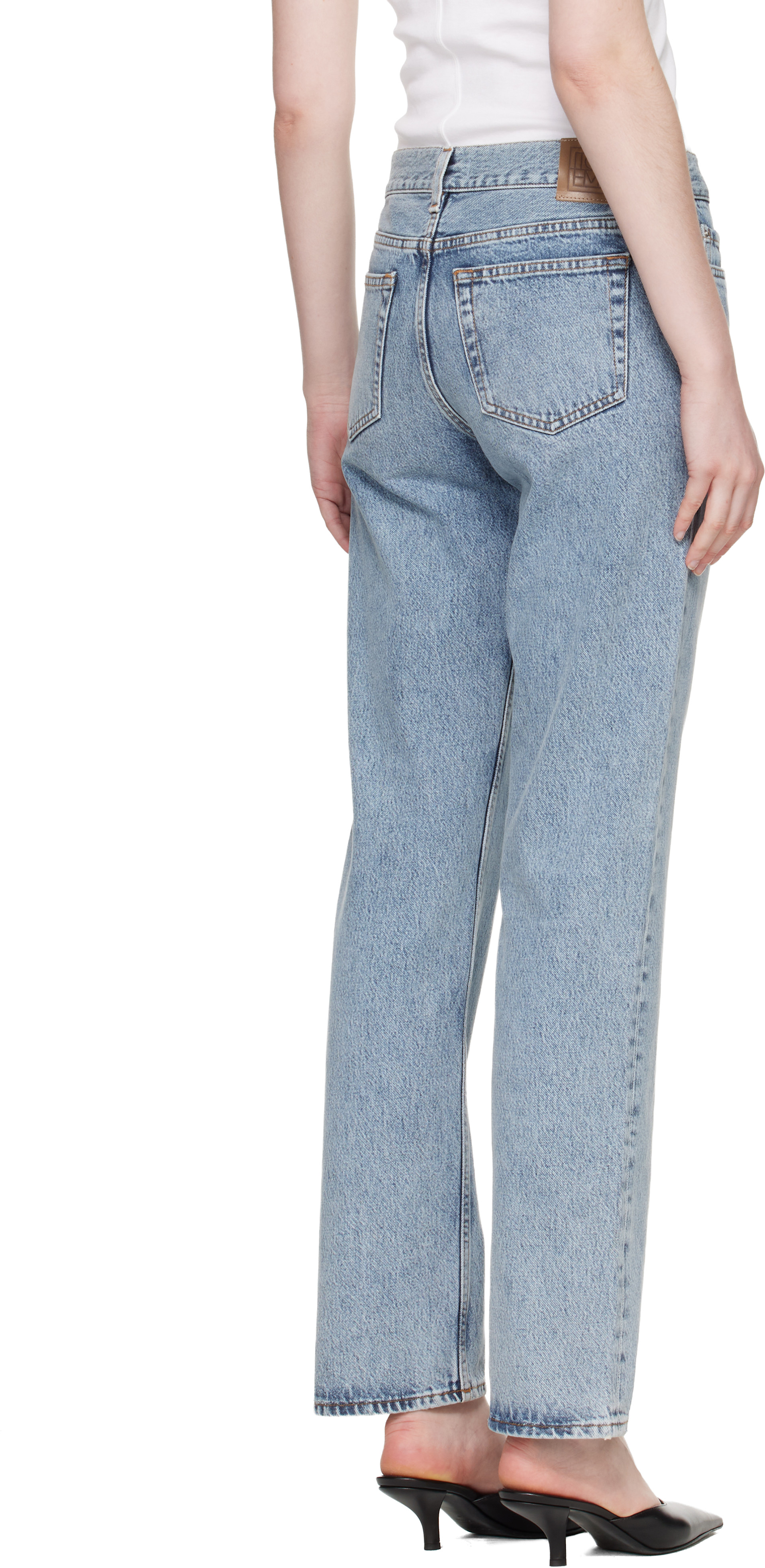 TOTEME - Jean droit bleu à taille basse