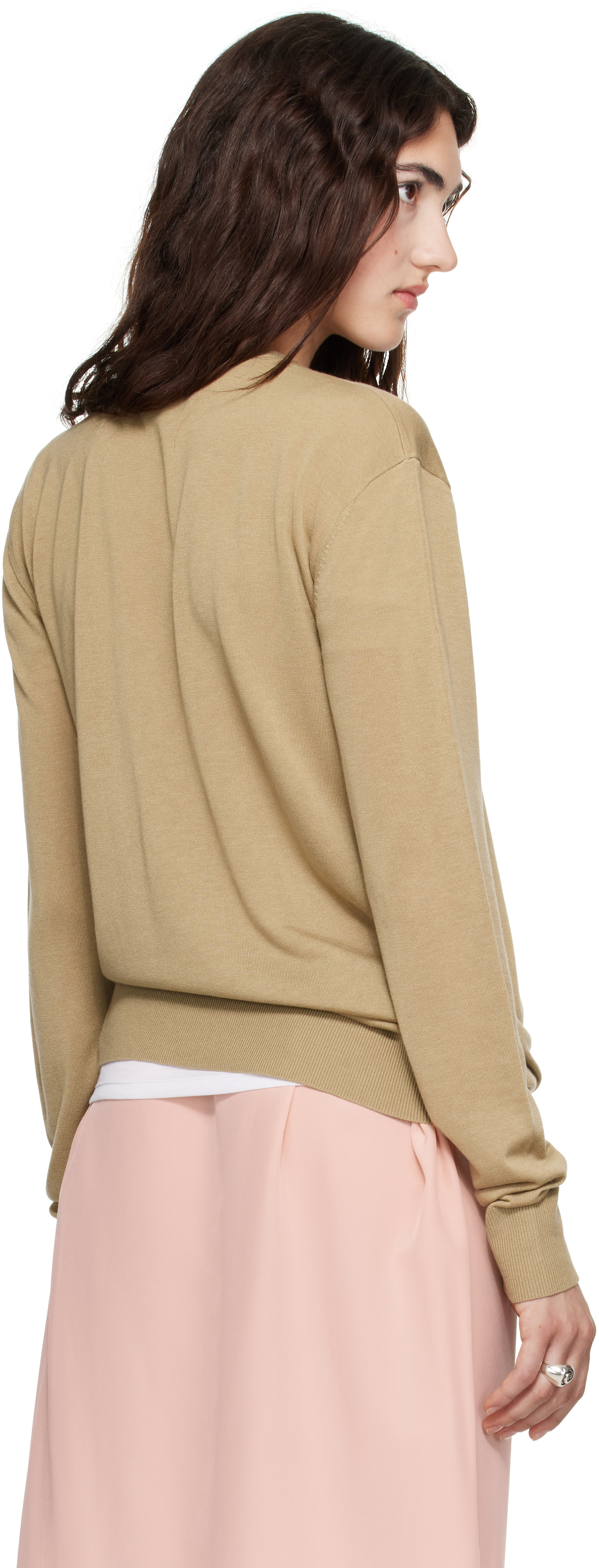 TOTEME - Pull beige en tricot