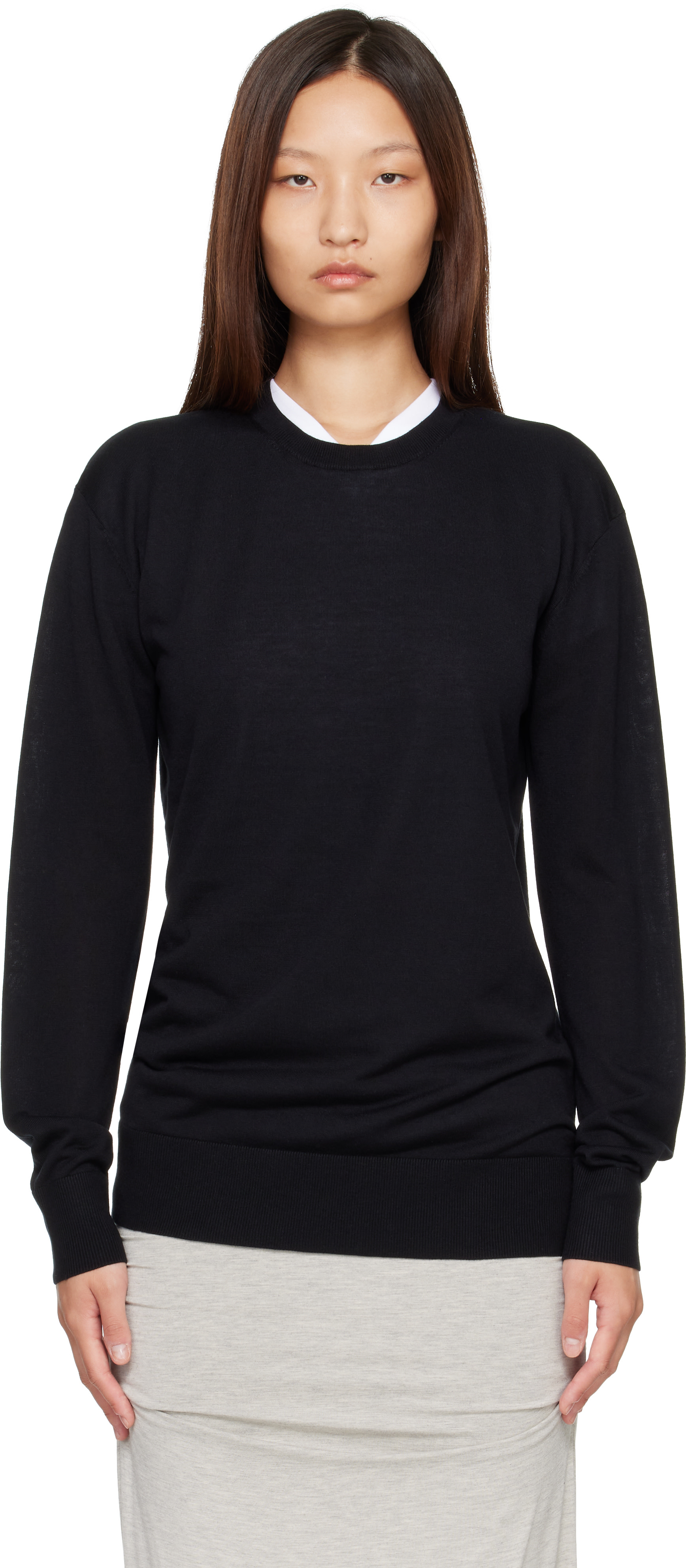 TOTEME - Pull noir en tricot