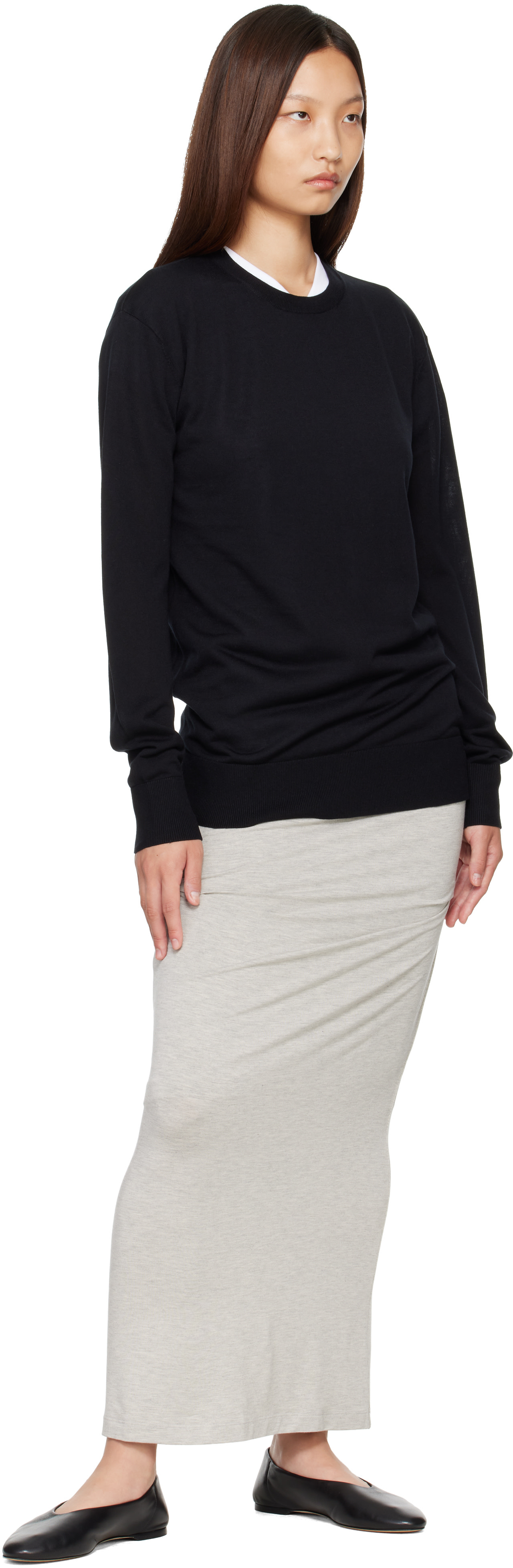 TOTEME - Pull noir en tricot