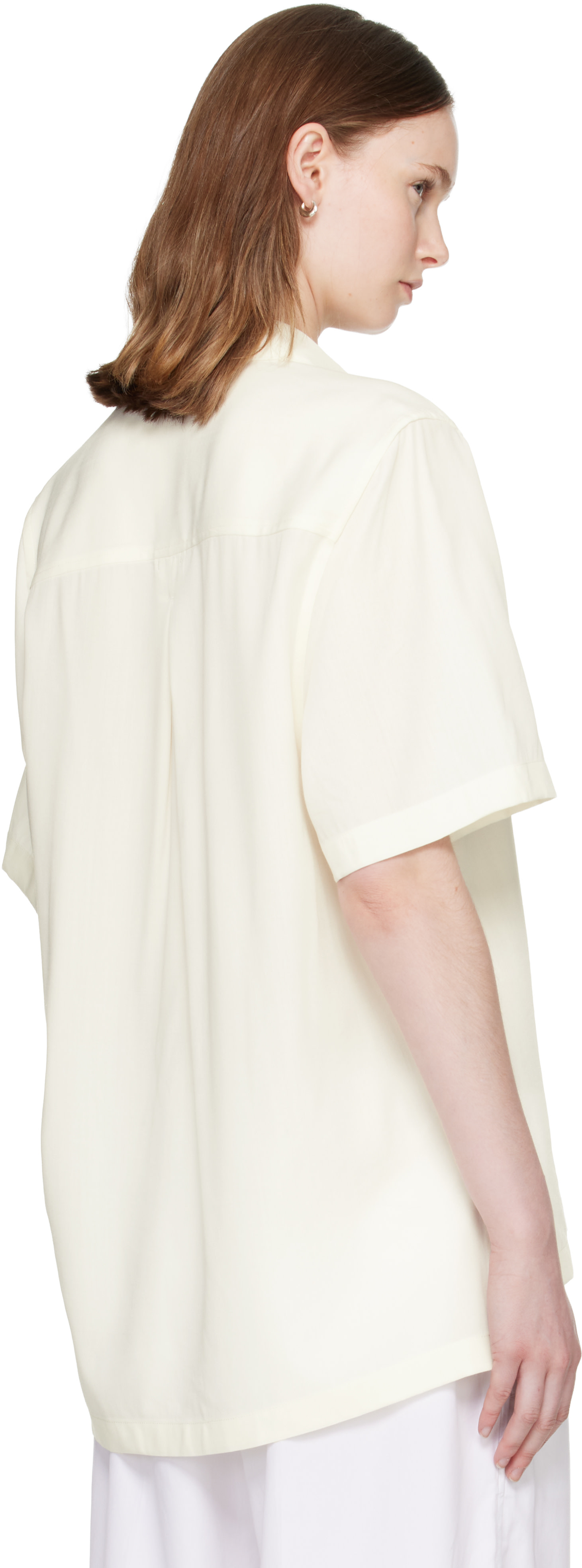 TOTEME - Polo Fluid blanc cassé