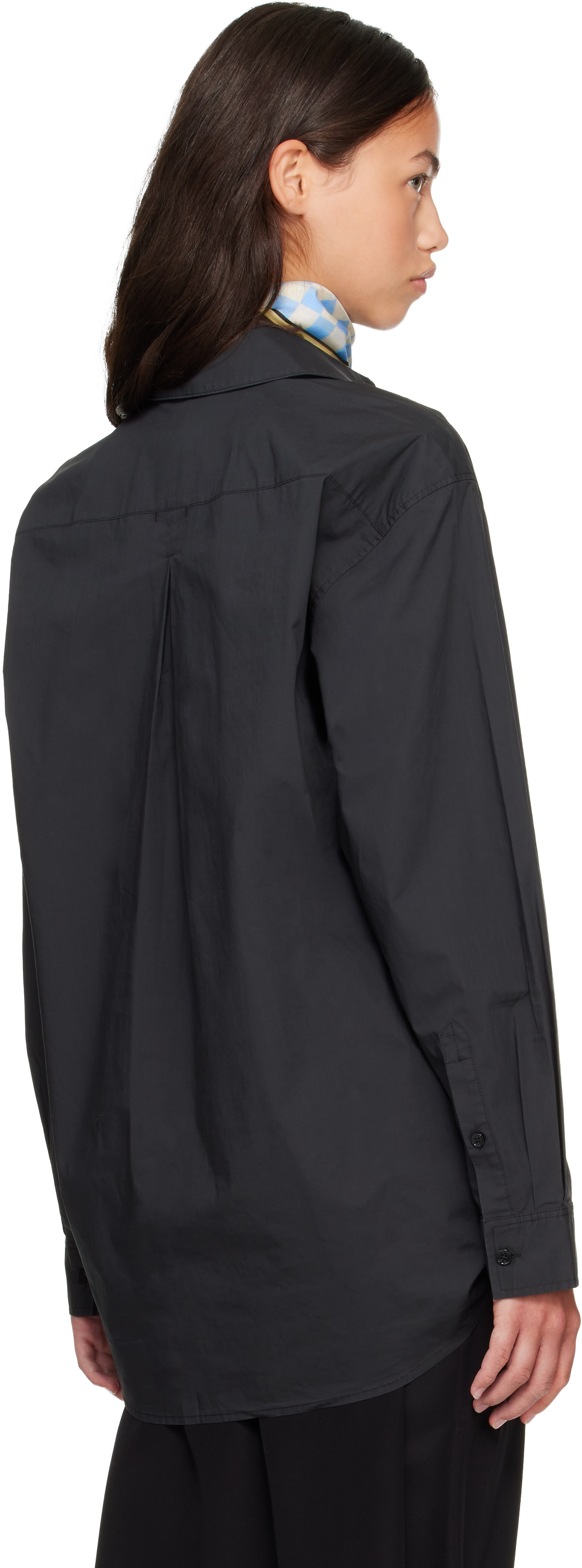 TOTEME: Gray Classic Tumbled Shirt | SSENSE Canada