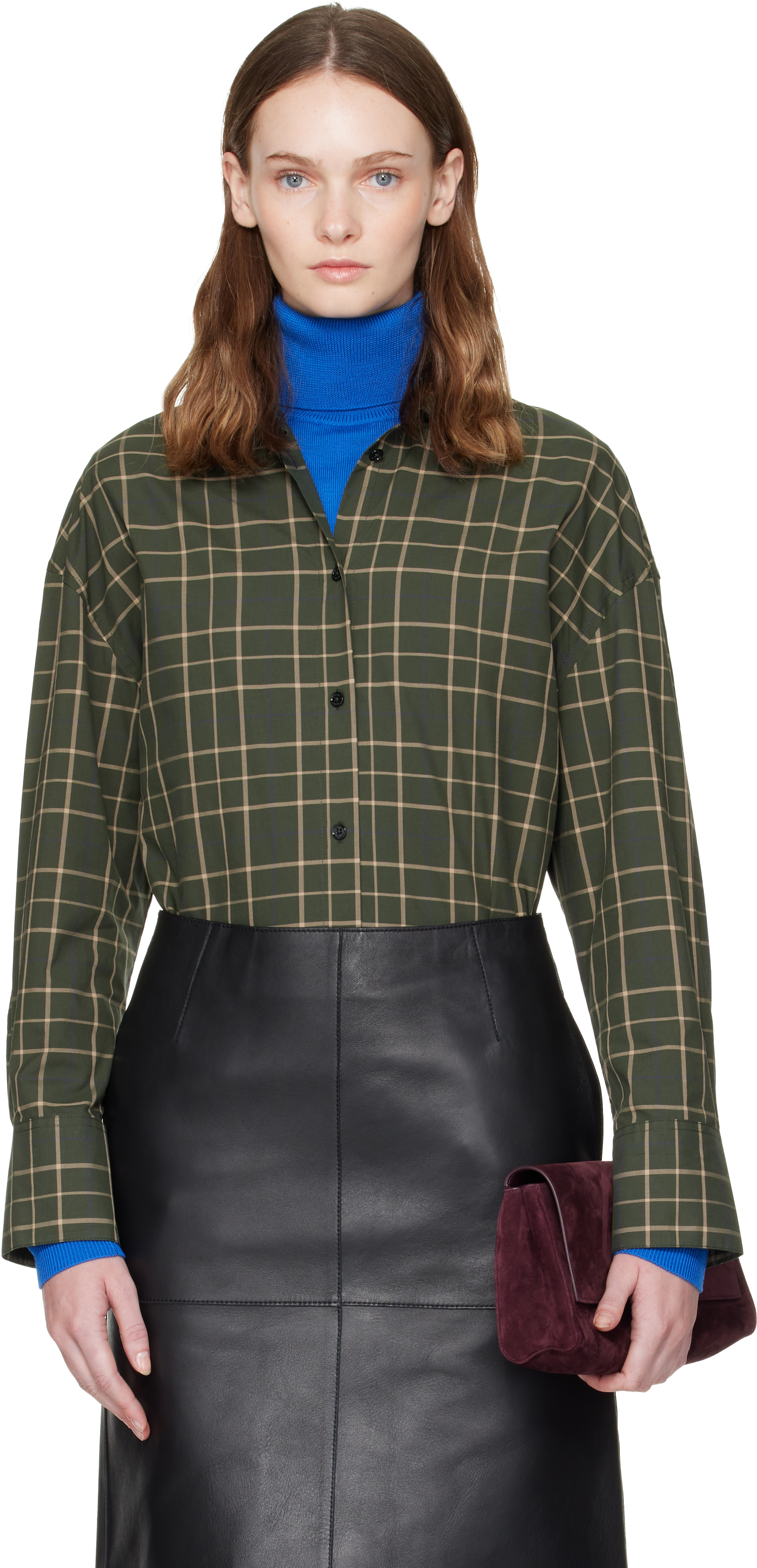TOTEME - Chemise droite verte