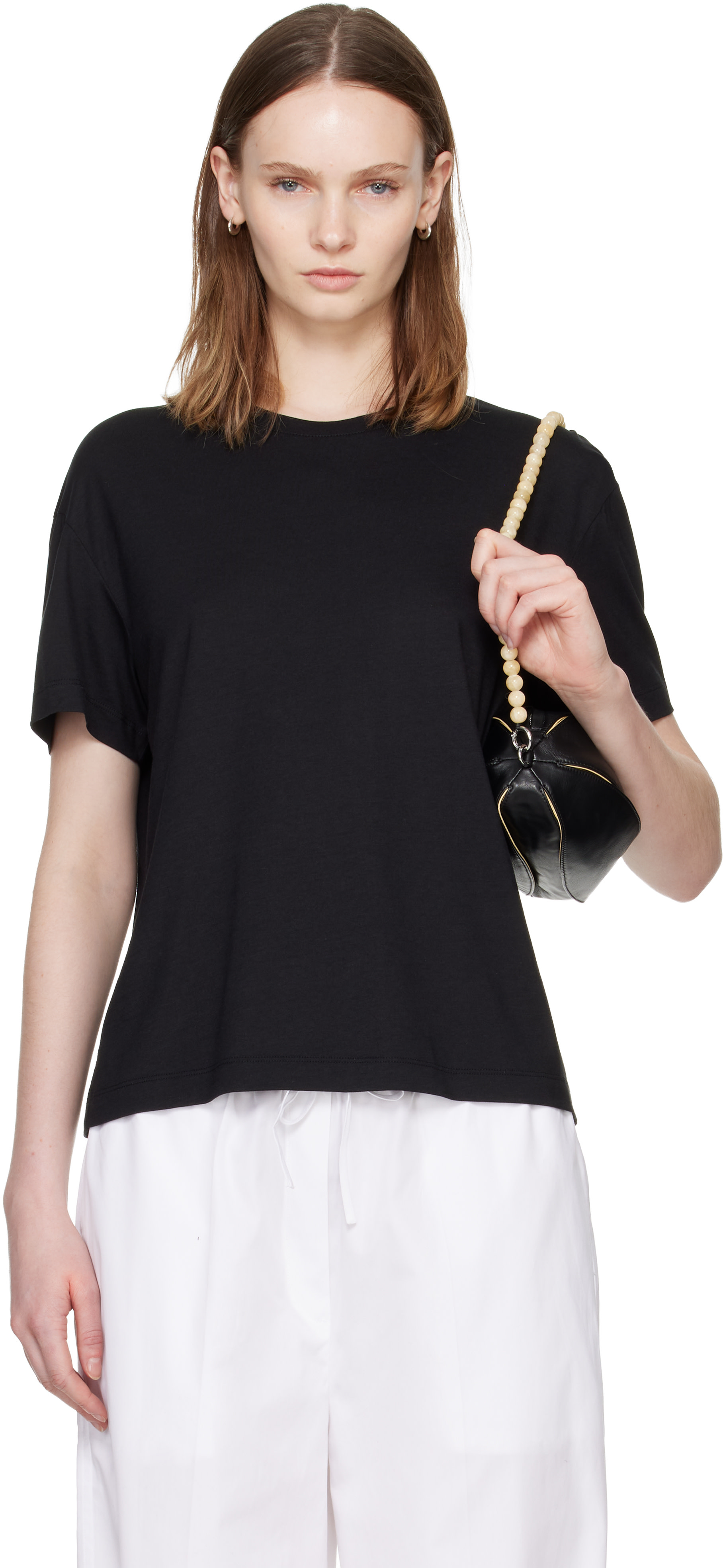 TOTEME: Black Classic T-shirt | SSENSE