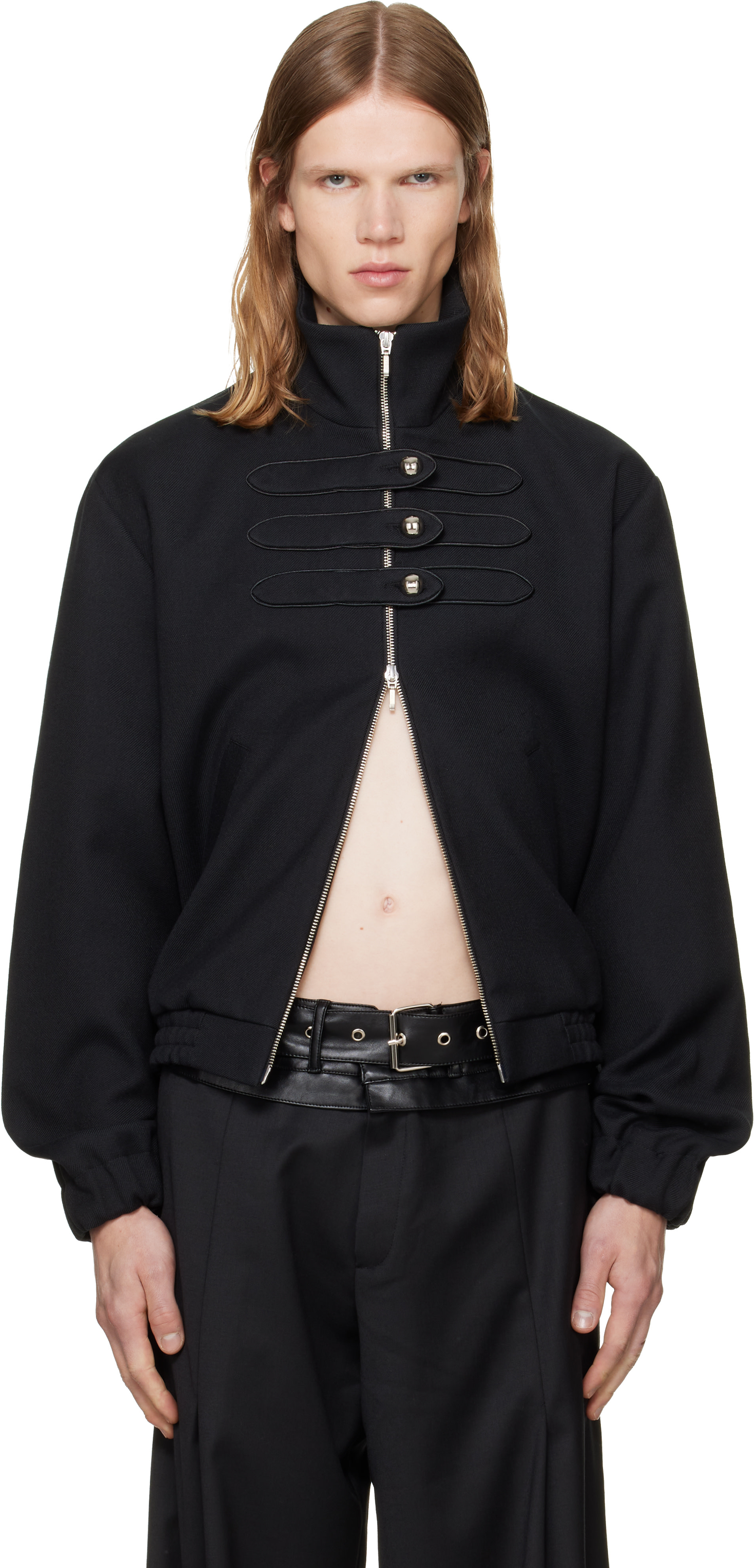 a.v. vattev - Black Drummer High-Neck Jacket