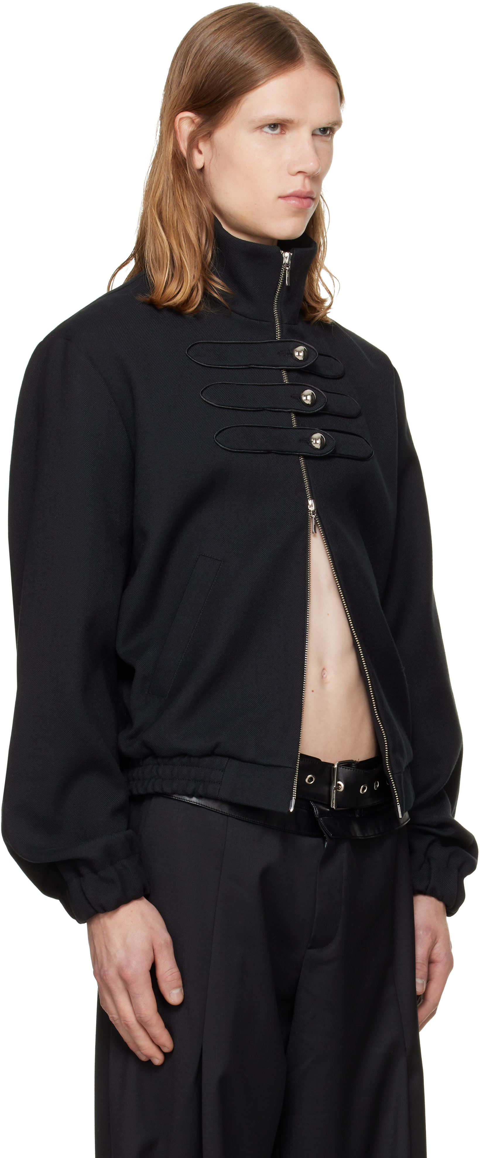 a.v. vattev - Black Drummer High-Neck Jacket
