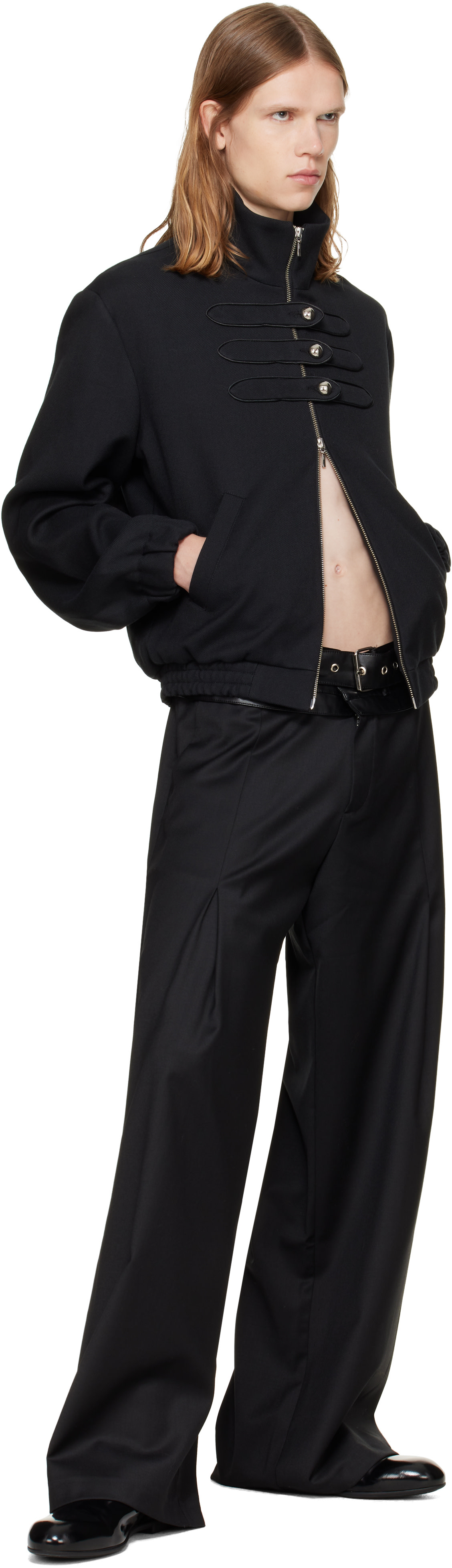 a.v. vattev - Black Drummer High-Neck Jacket