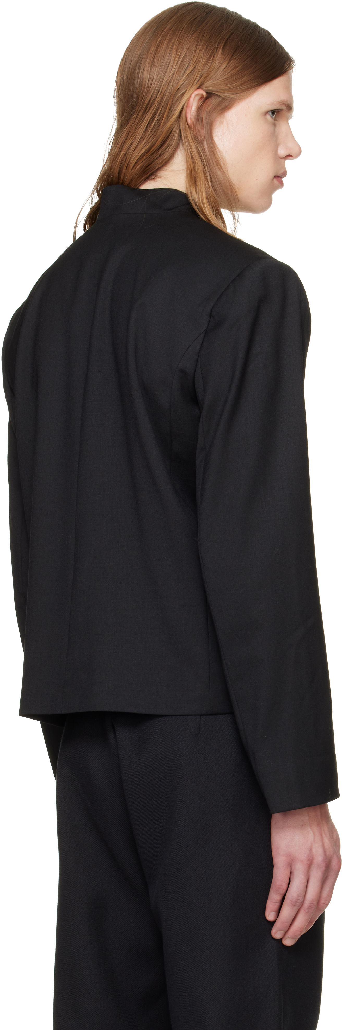 a.v. vattev - Black Wing Tip Collar Blazer