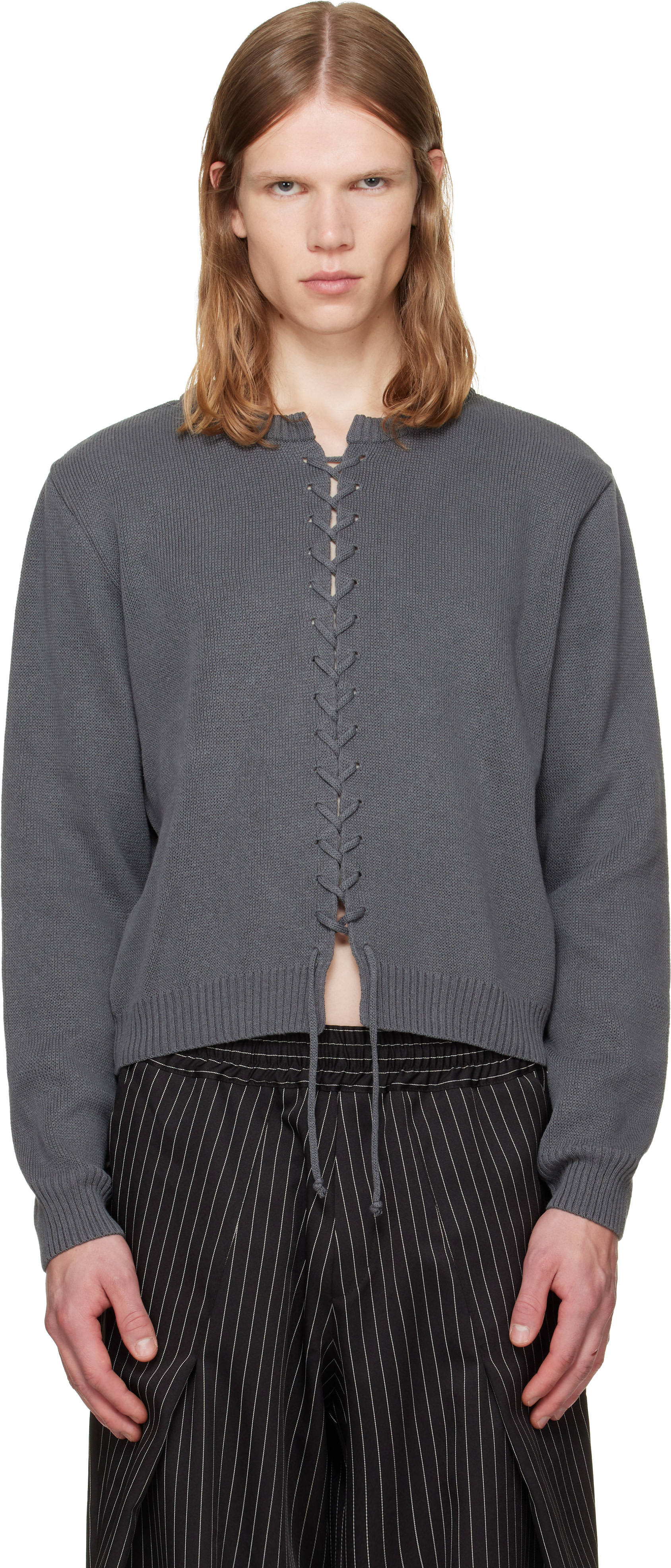 a.v. vattev - Gray Viper Cardigan