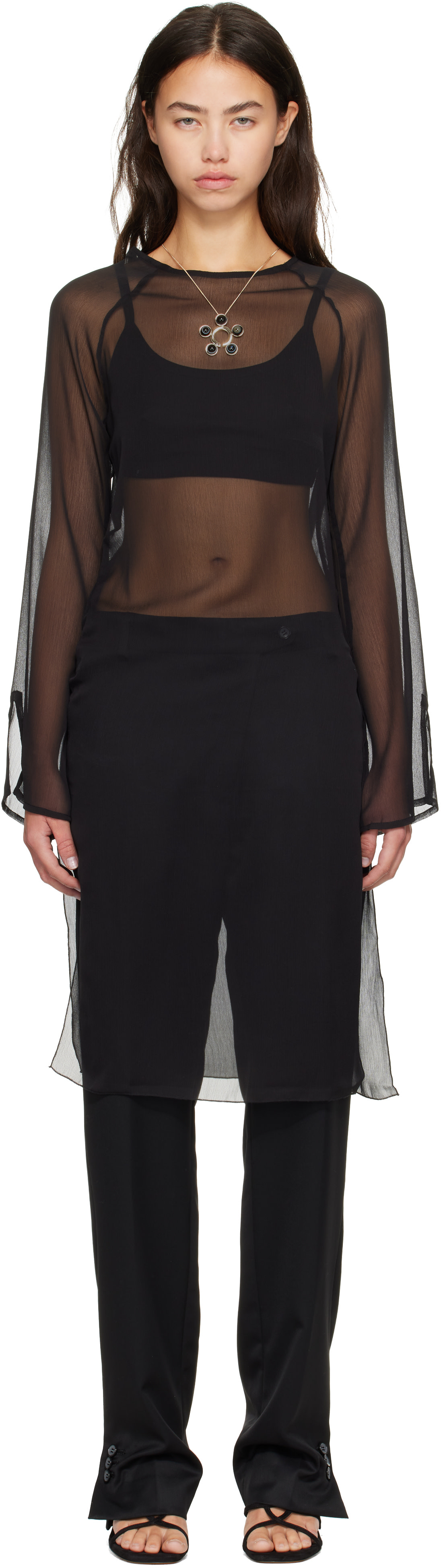 Gimaguas - Robe midi Lorelai noire