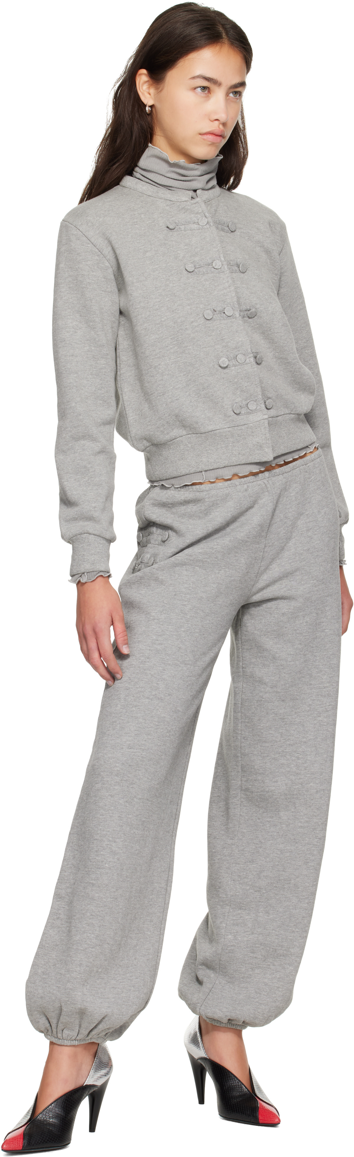 LUNA SEA J WUMF14スウェット【グレー】 Gimaguas: Gray Zoe Fleece Sweatpants | SSENSE United Kingdom