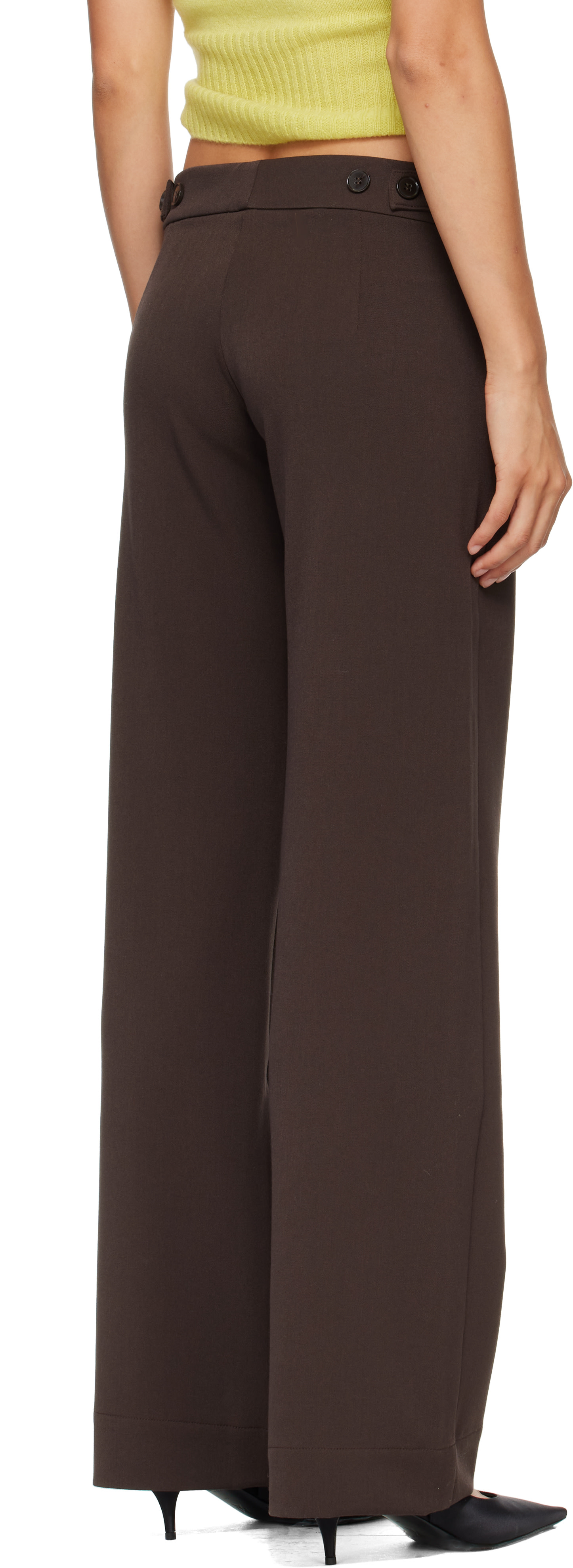 Gimaguas: Brown Pili Trousers | SSENSE