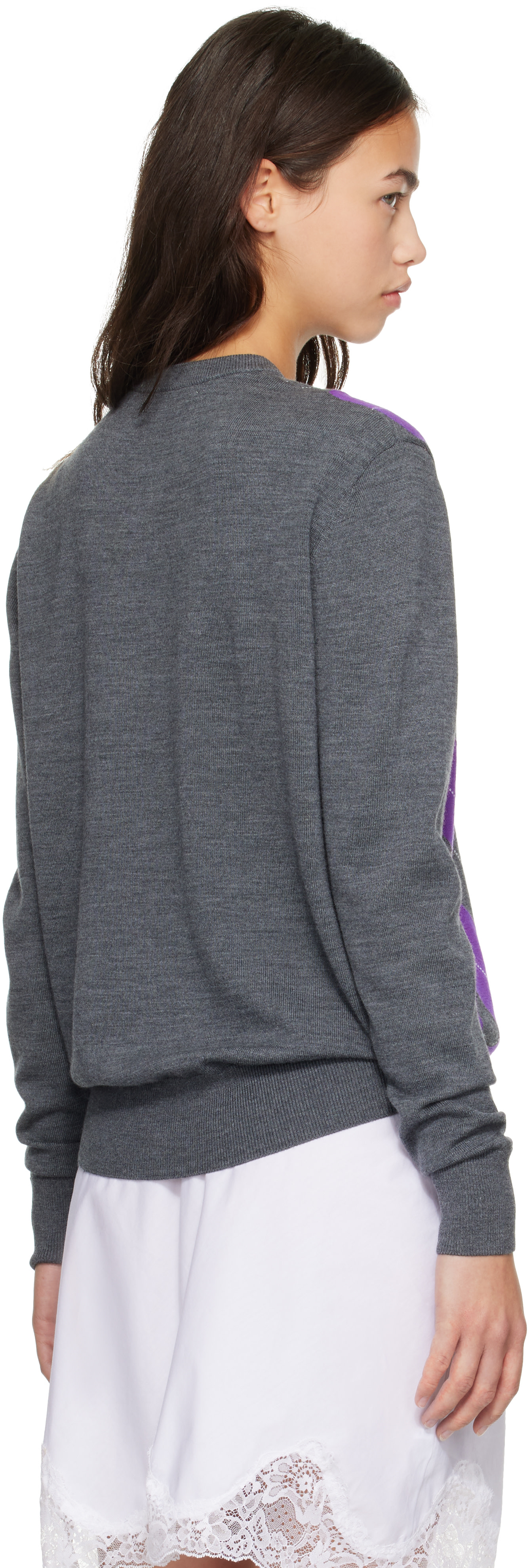 Gimaguas - Pull Angel gris et mauve
