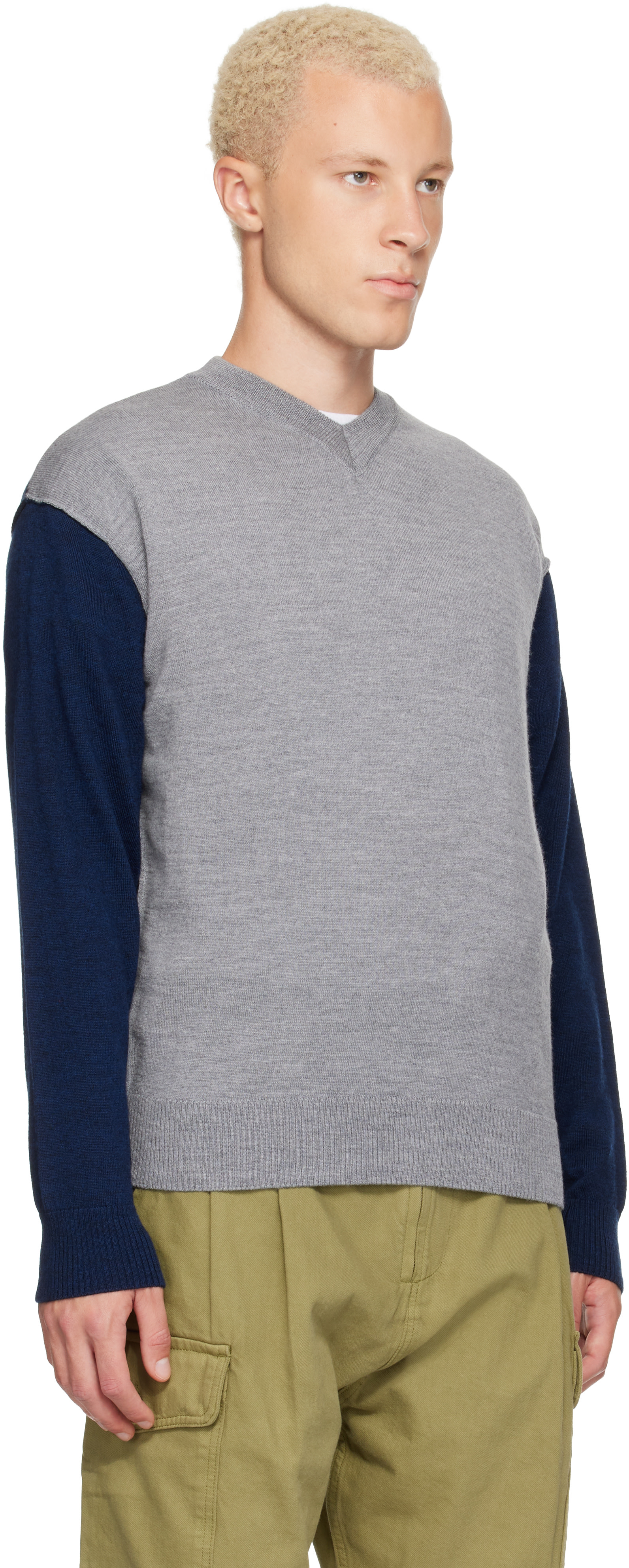 Gimaguas - Pull Toni gris et bleu