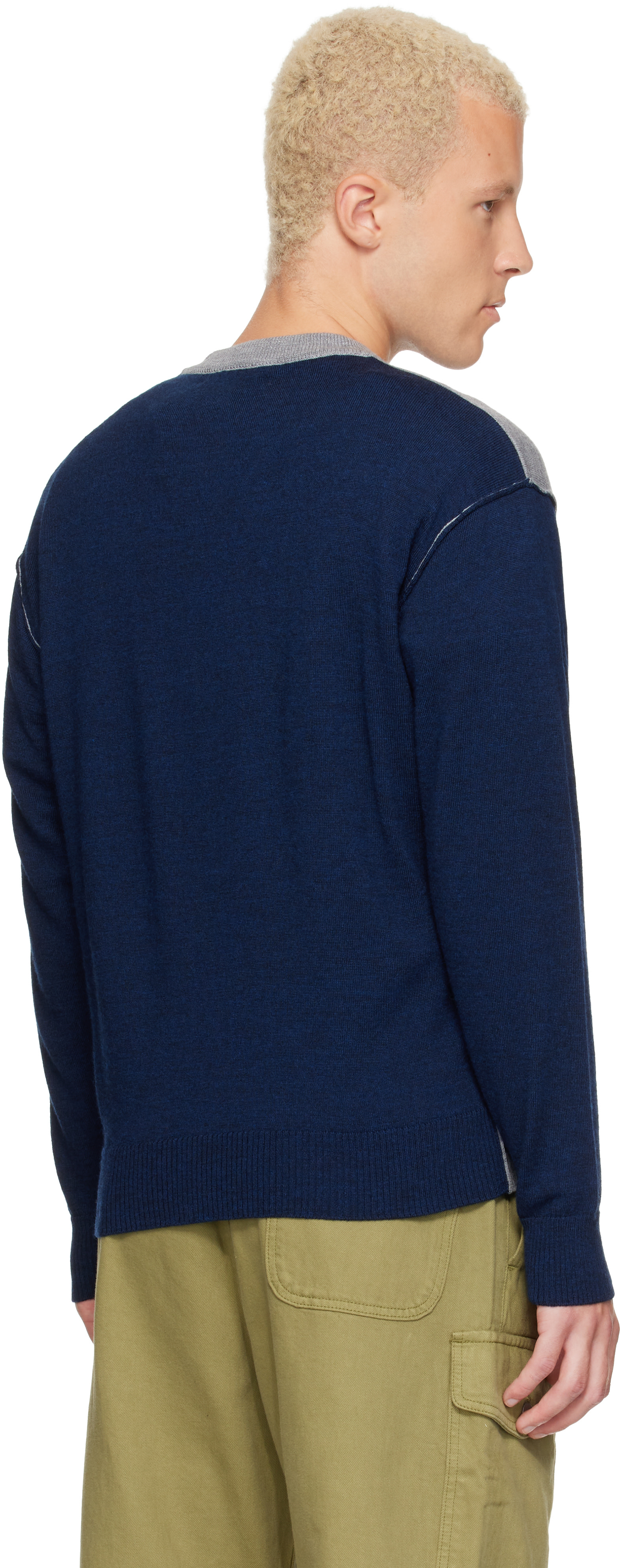 Gimaguas - Pull Toni gris et bleu