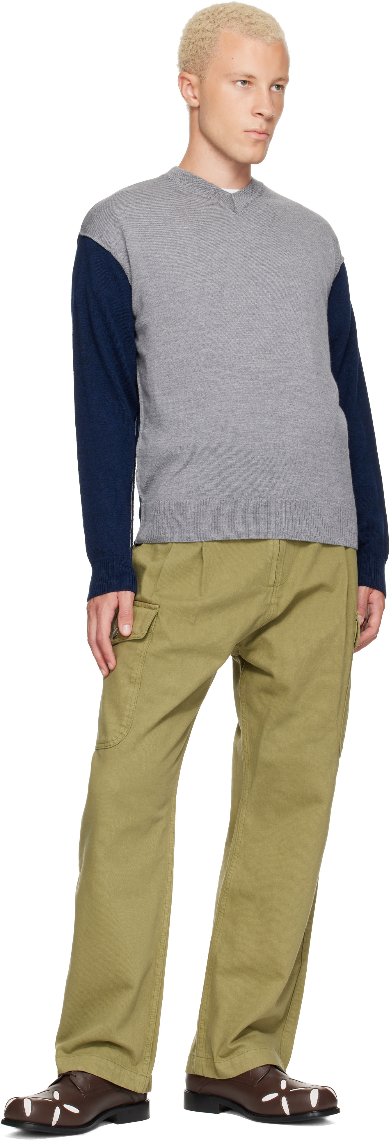 Gimaguas - Pull Toni gris et bleu