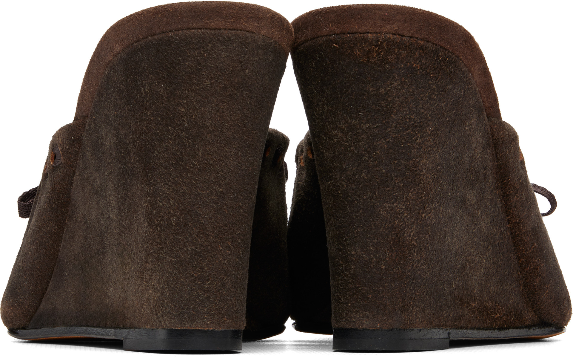 Maryam Nassir Zadeh: Brown Ballet Wedge Heels | SSENSE