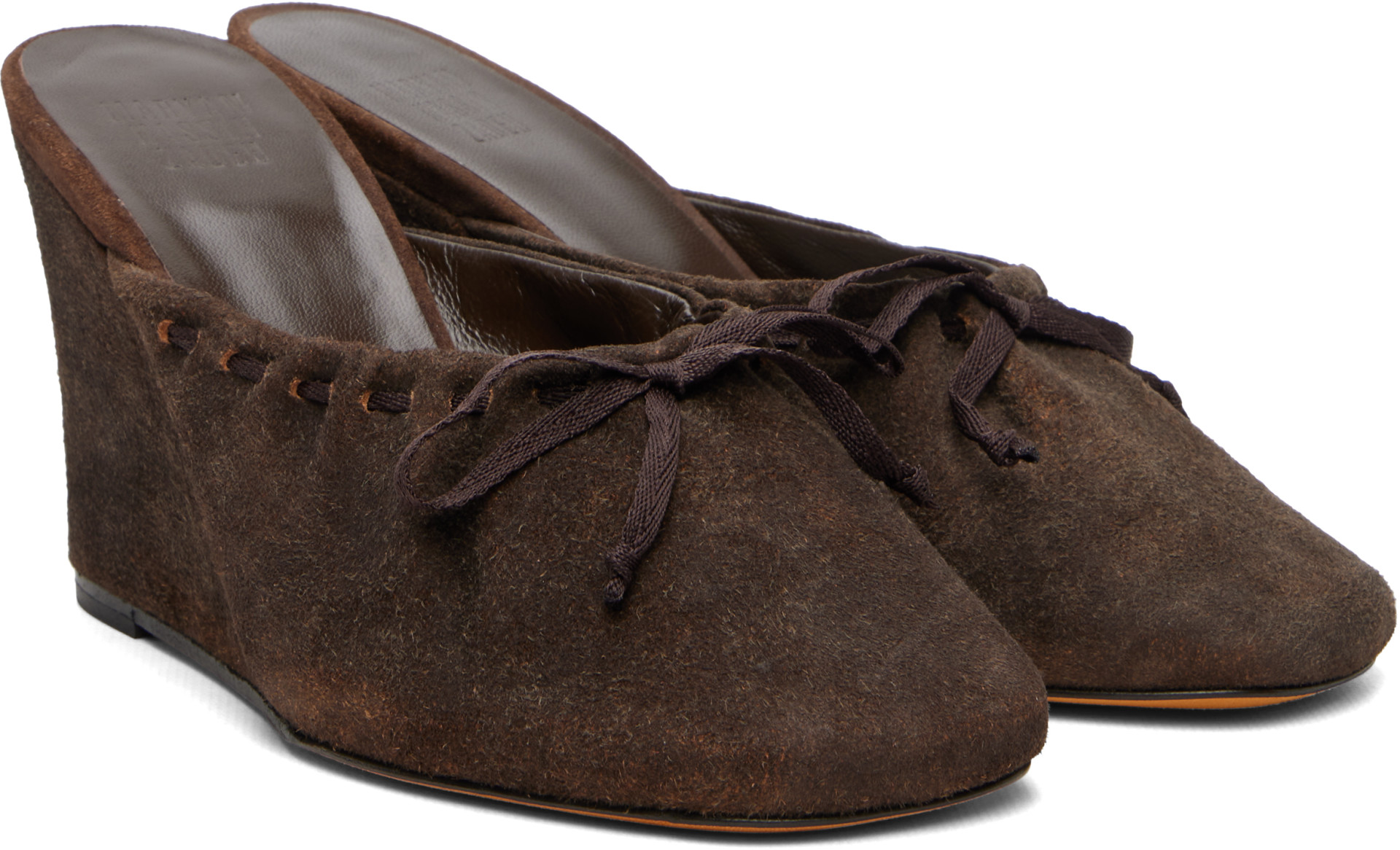 Maryam Nassir Zadeh: Brown Ballet Wedge Heels | SSENSE