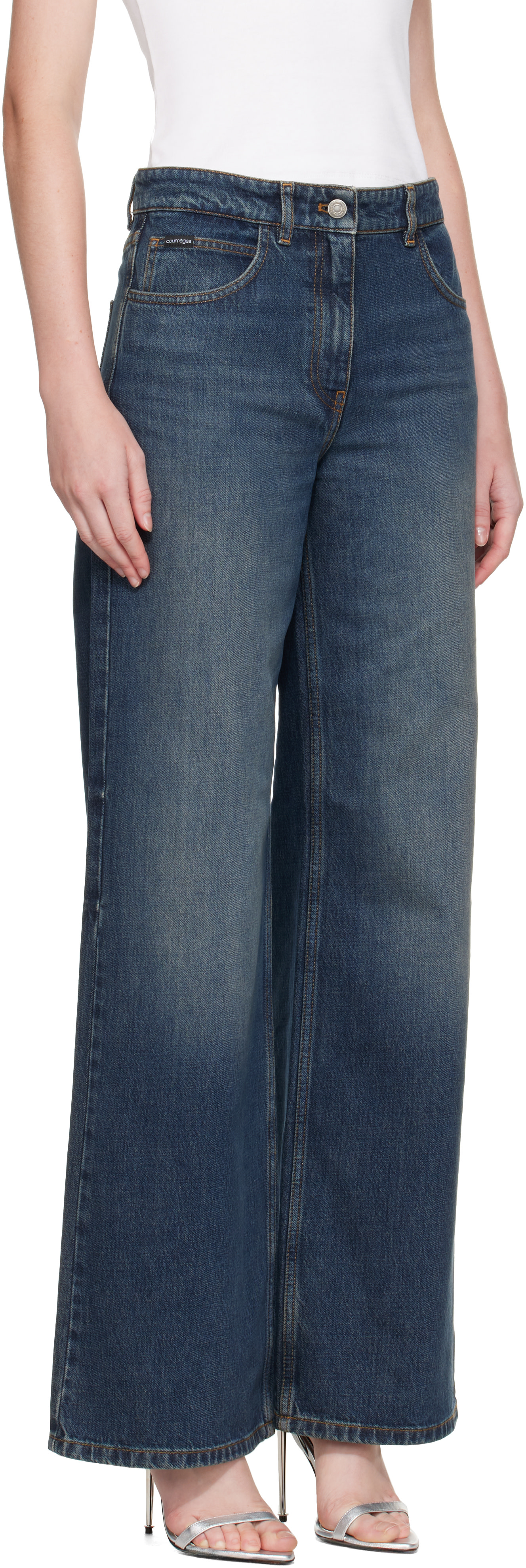 Courrèges - Jean ample bleu