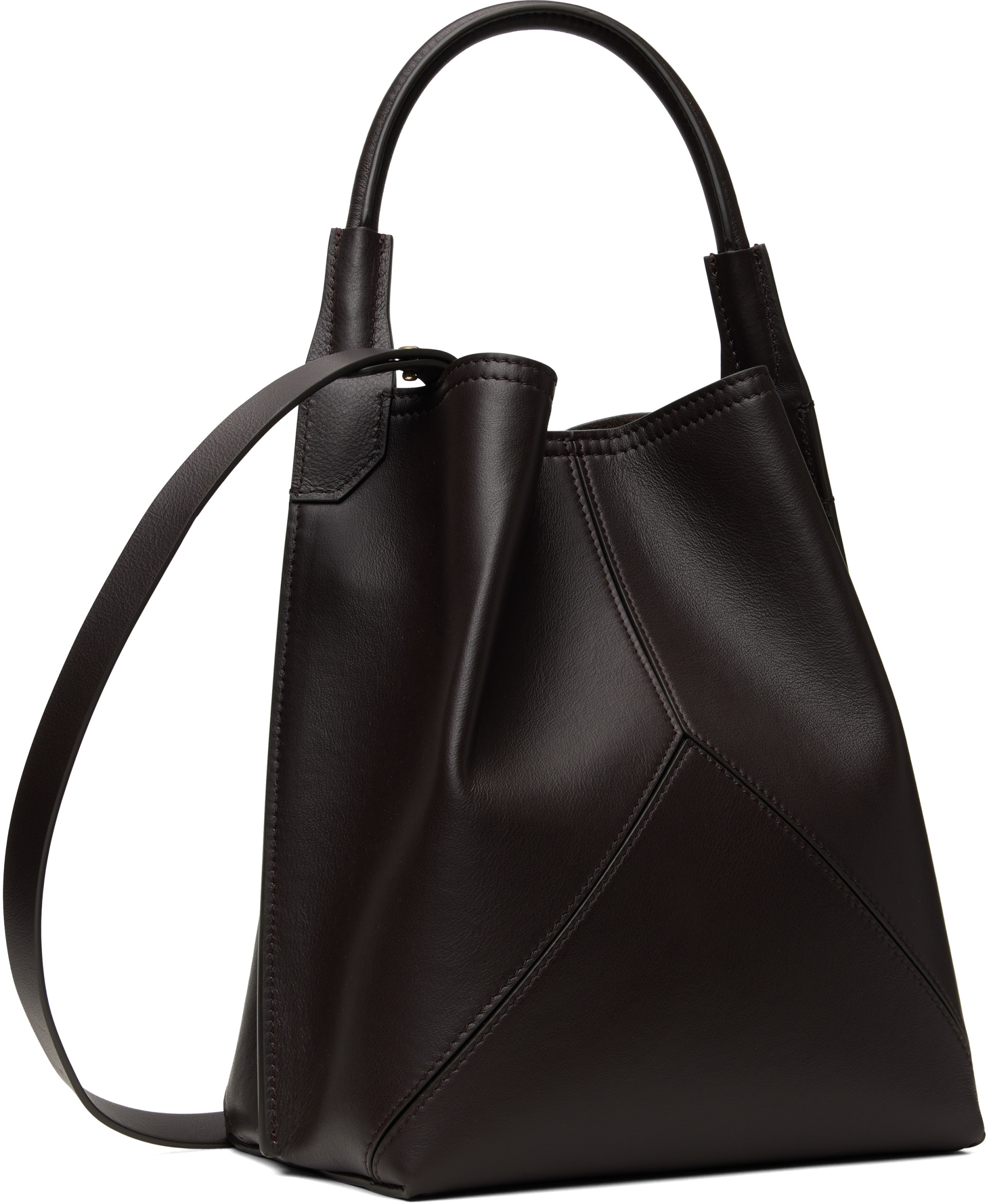 Victoria Beckham: Brown 'Victoria Bucket' Bag | SSENSE