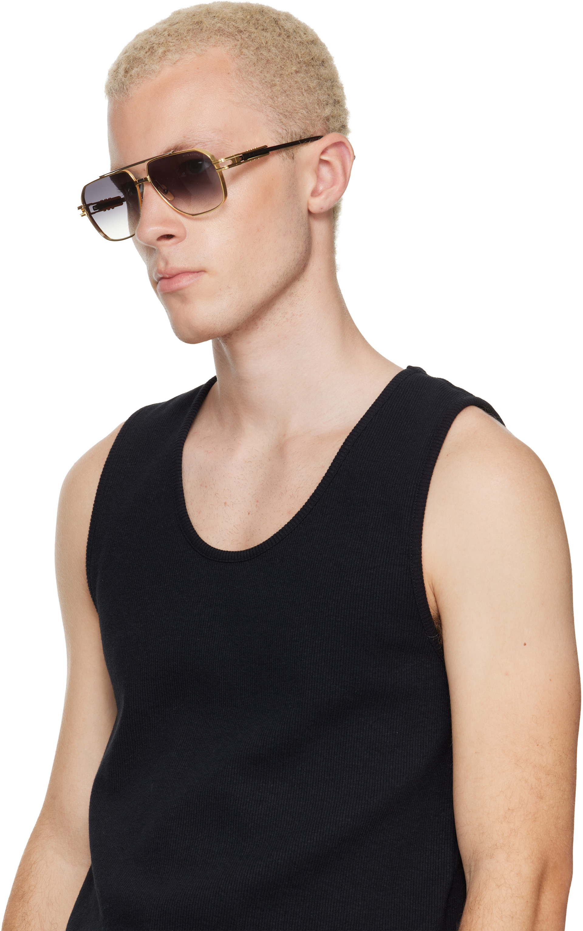 DITA - Lunettes de soleil Kudru dorées