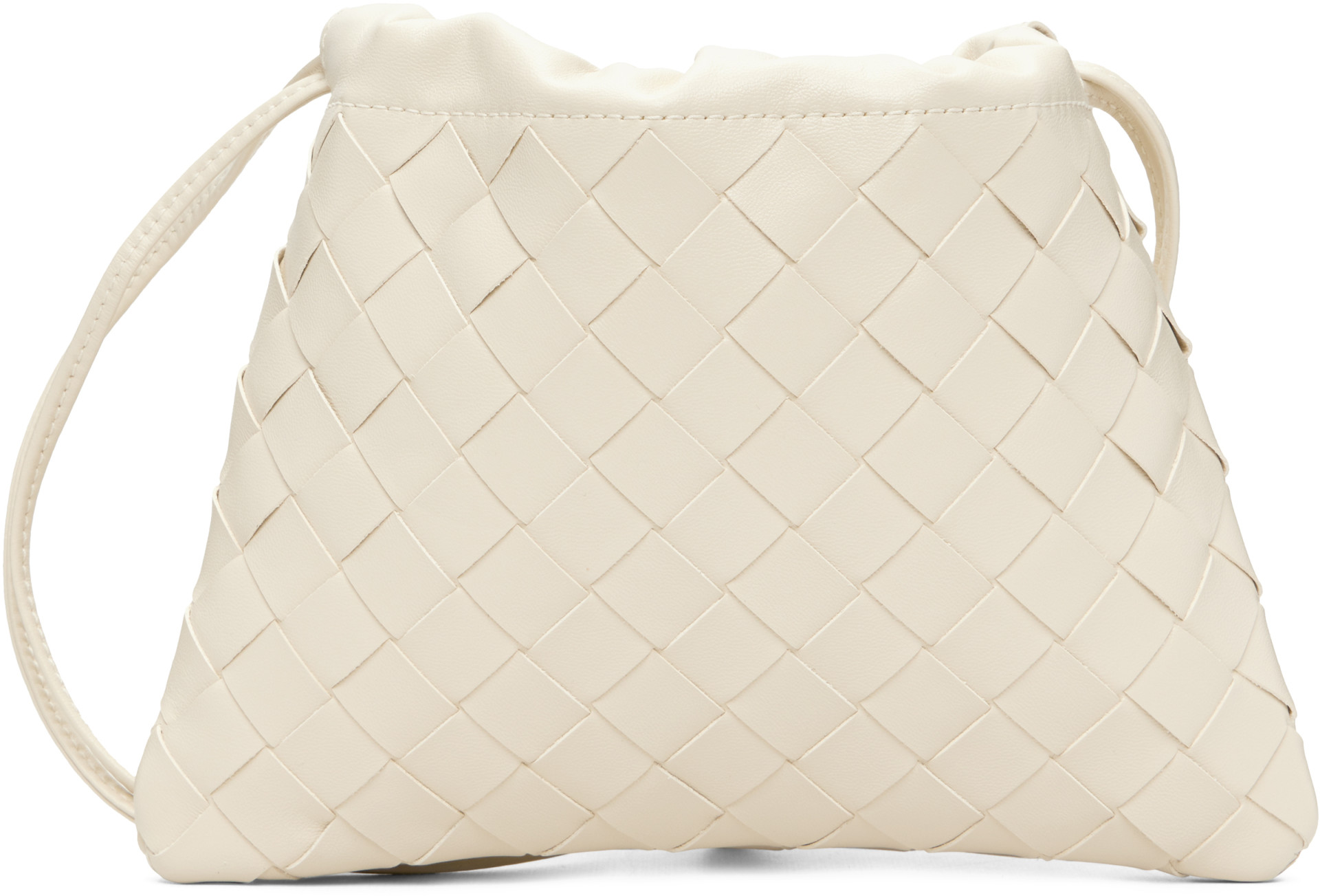 BOTTEGA VENETA ホワイト スモールトートバッグ Bottega Veneta: Off-White Small Dustbag | SSENSE