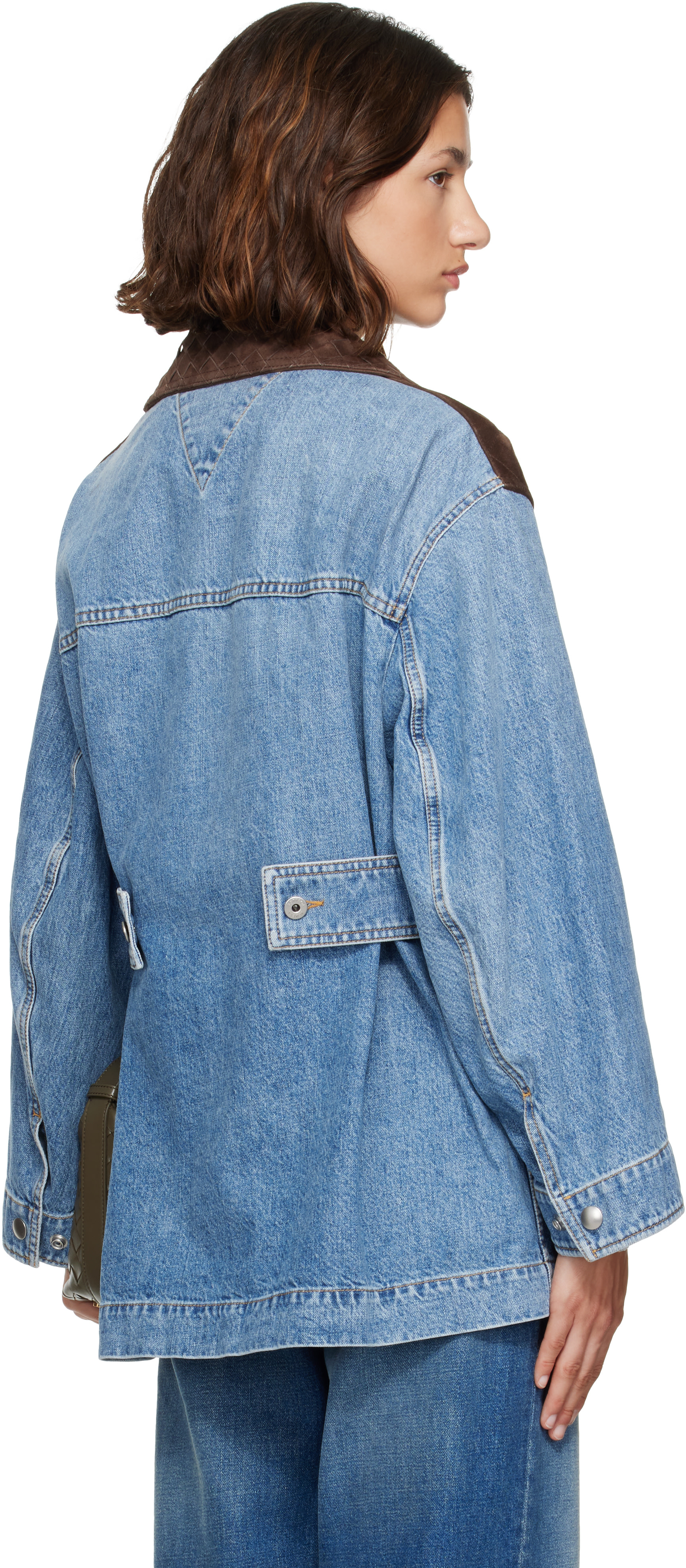 Bottega Veneta: Blue Vintage Denim Jacket | SSENSE