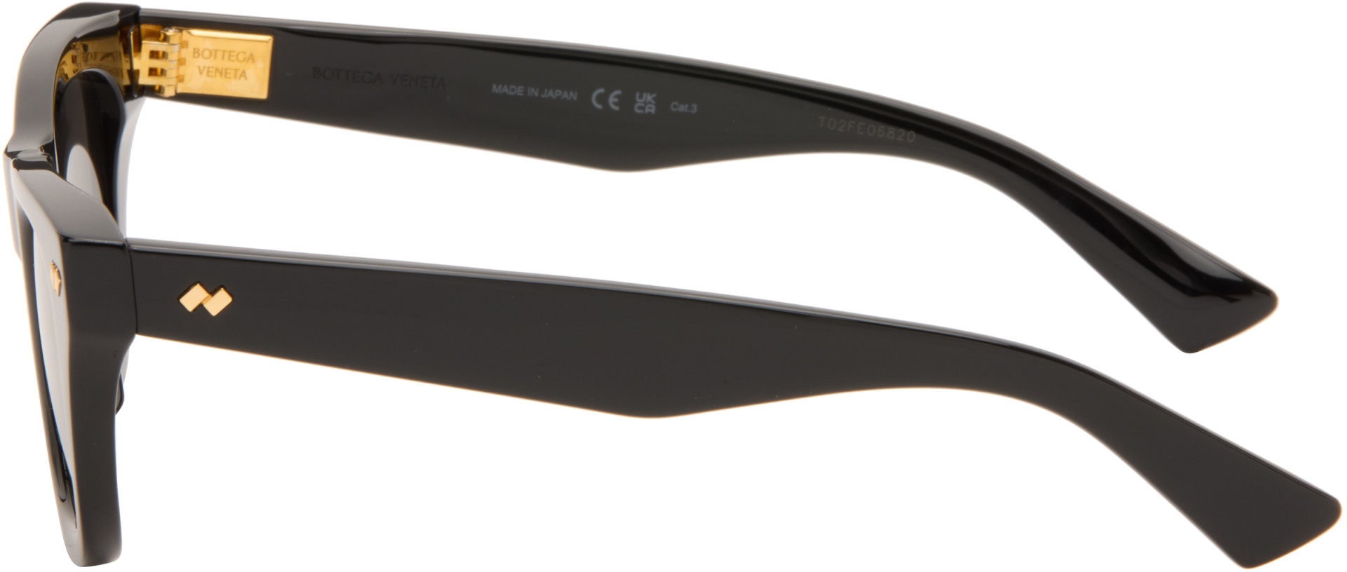 Bottega Veneta - Black Dizzy Squared Sunglasses