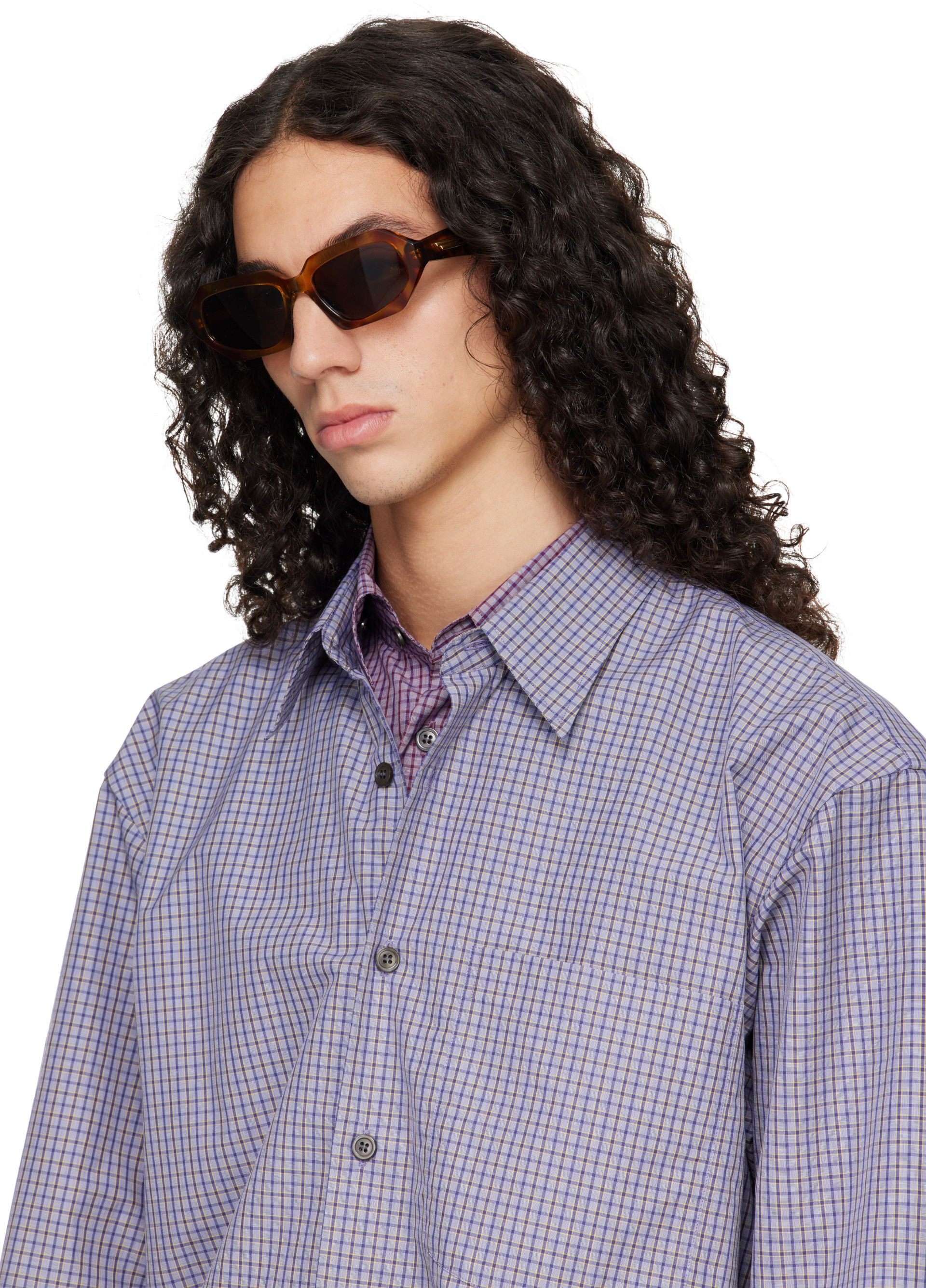 Bottega Veneta - ブラウン Classic オーバルサングラス