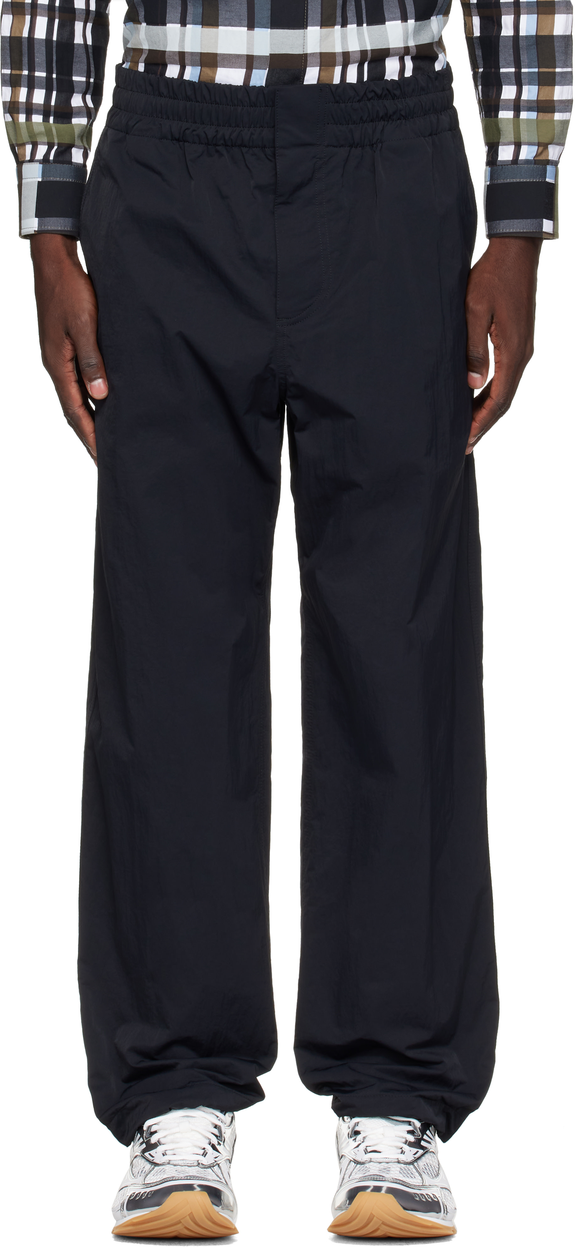 Bottega Veneta - Black Elasticated Straight Track Pants