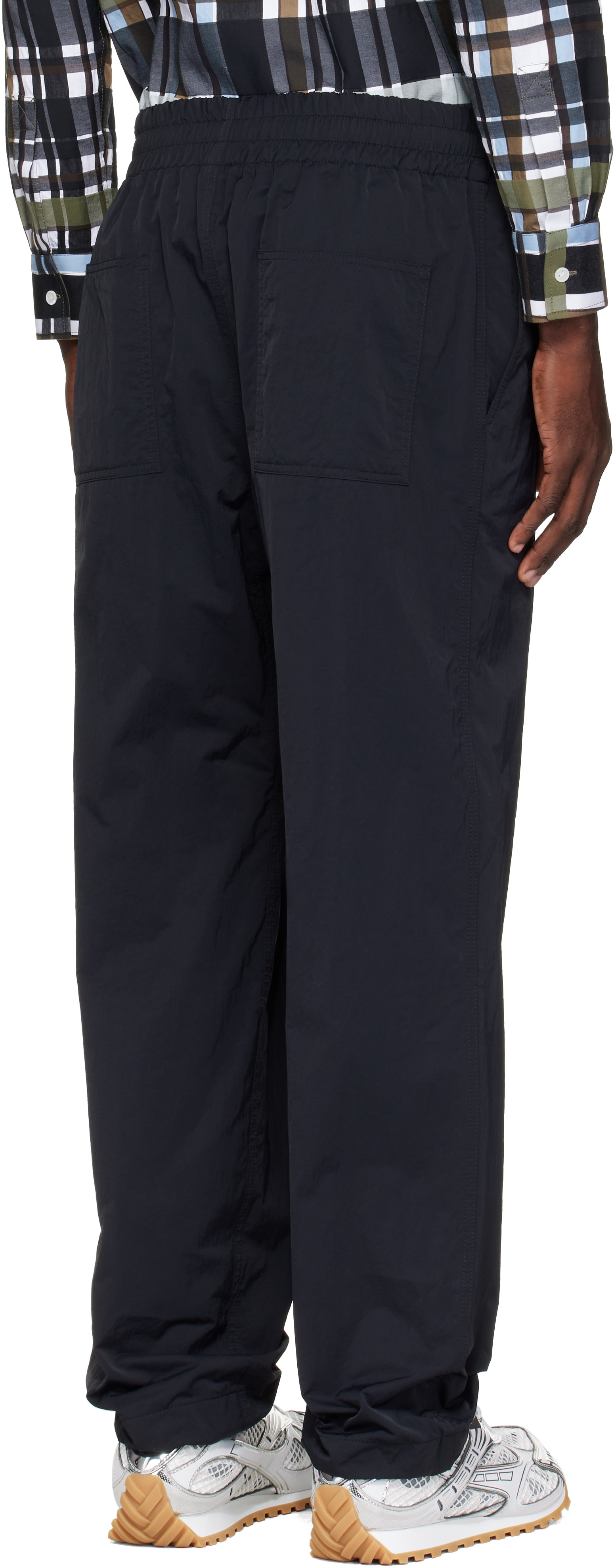 Bottega Veneta - Black Elasticated Straight Track Pants