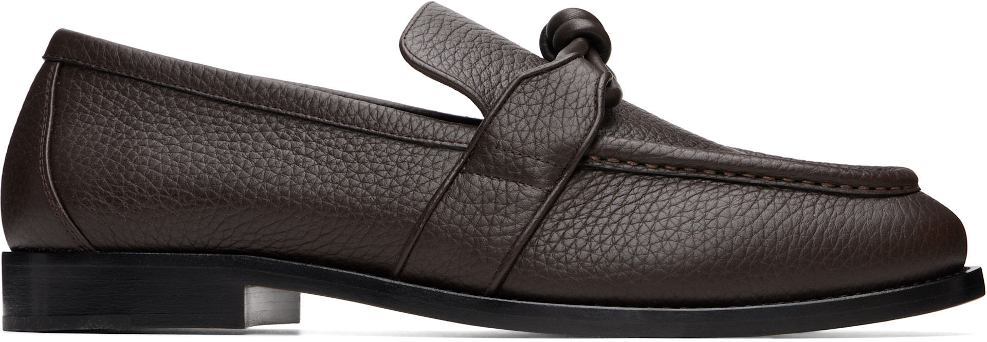 Bottega Veneta: ブラウン Astaire ローファー | SSENSE 日本