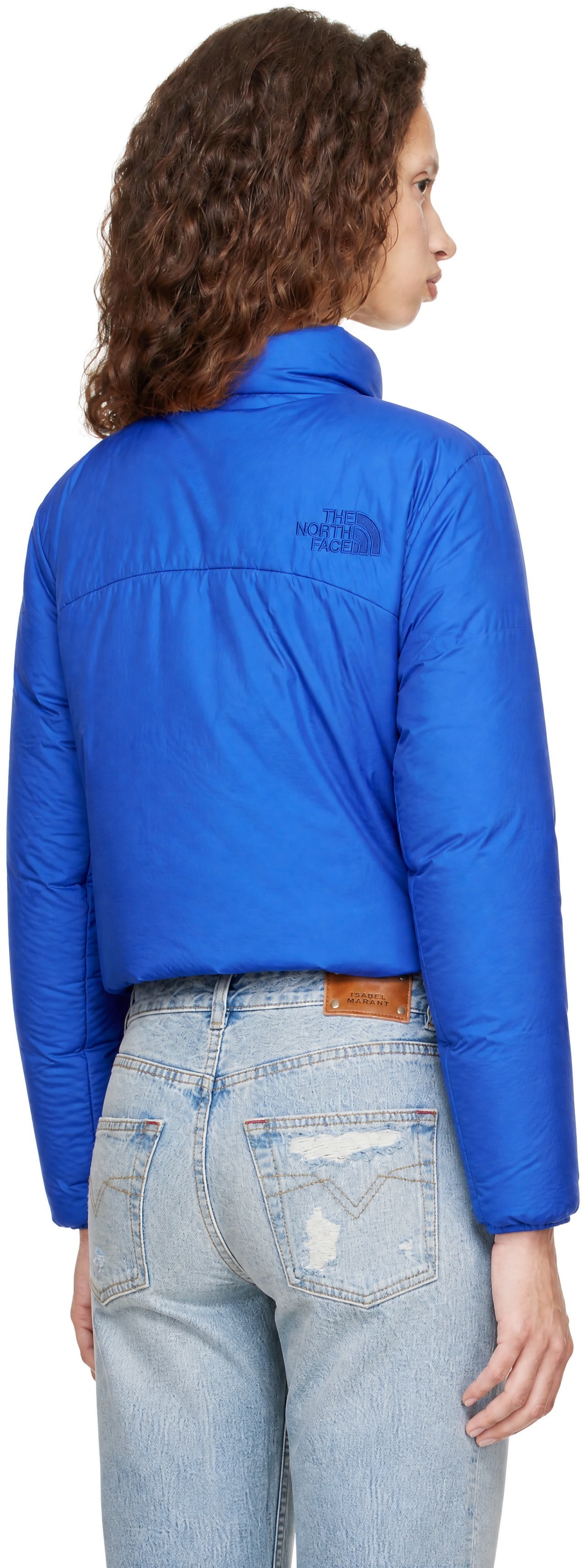 The North Face - Blue Pertex Nuptse Reversible Down Jacket