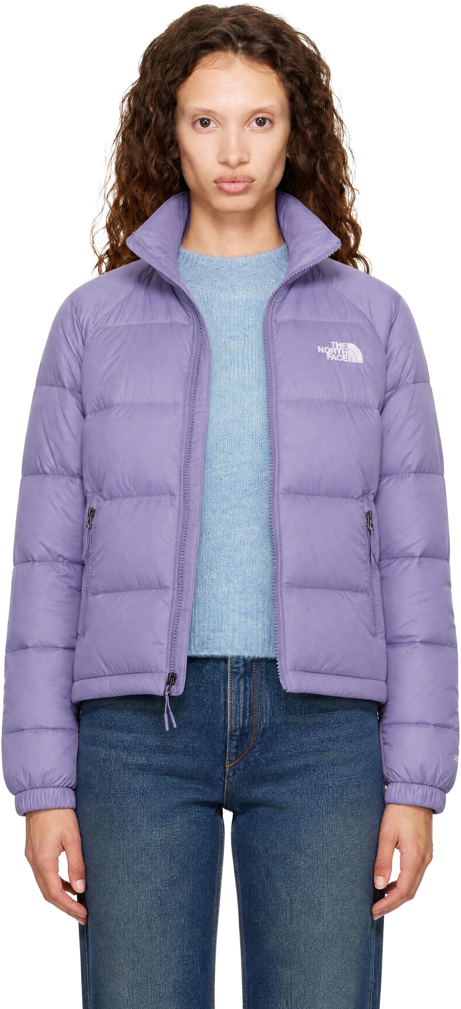 The North Face: Purple Hydrenalite Down Jacket | SSENSE Canada