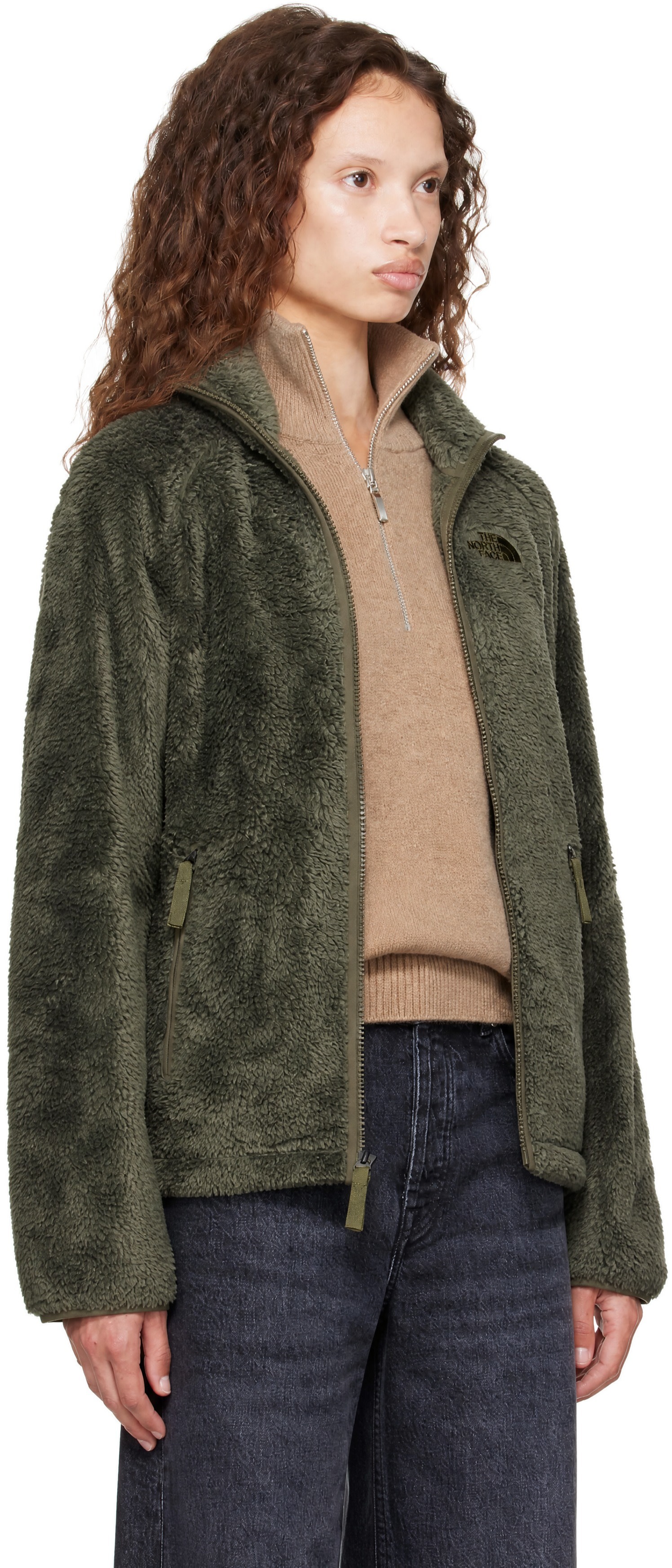 The North Face - Pull Osito kaki en molleton