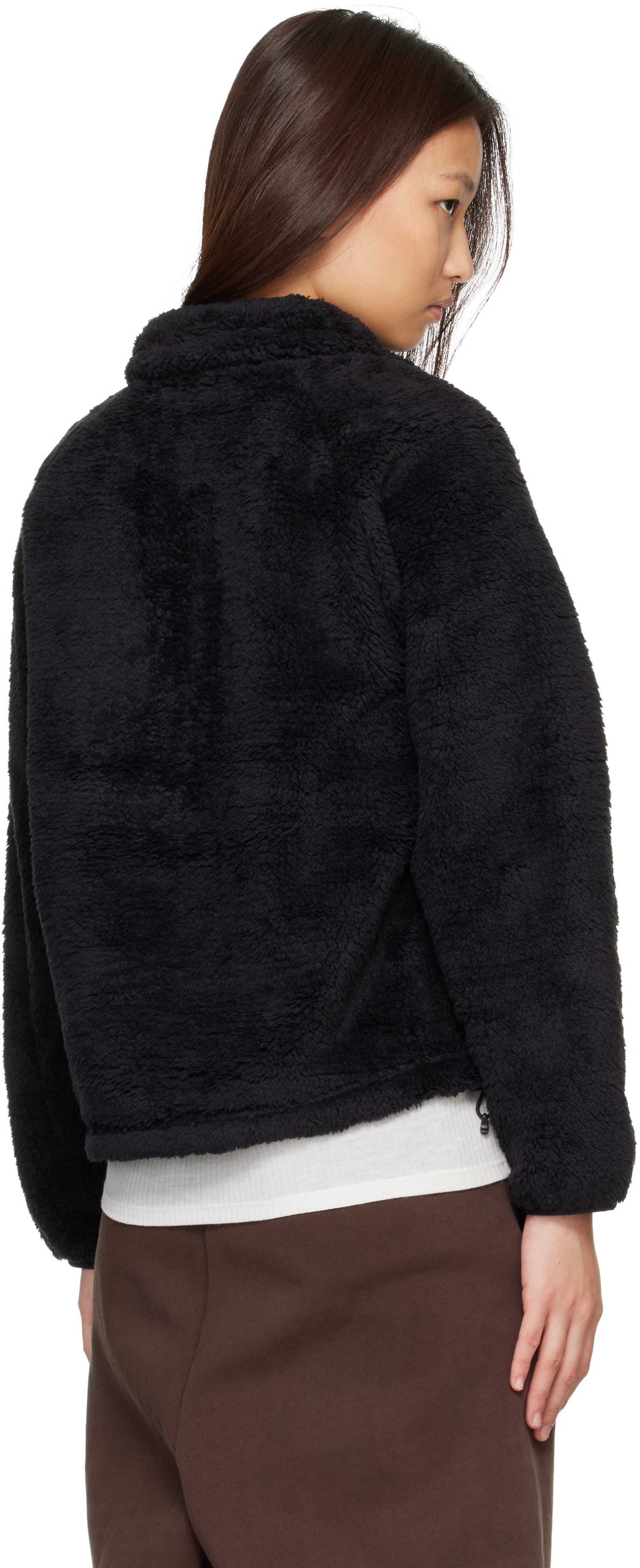 The North Face - Pull Osito Evolve noir en molleton à demi-glissière