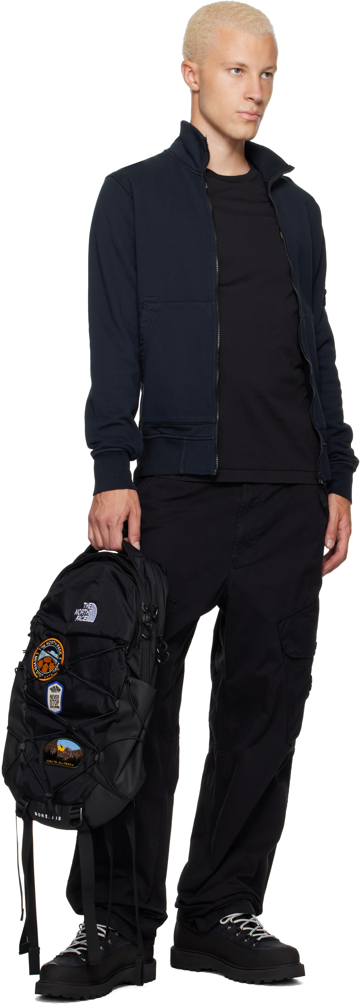 The North Face - Black Borealis Patch Backpack