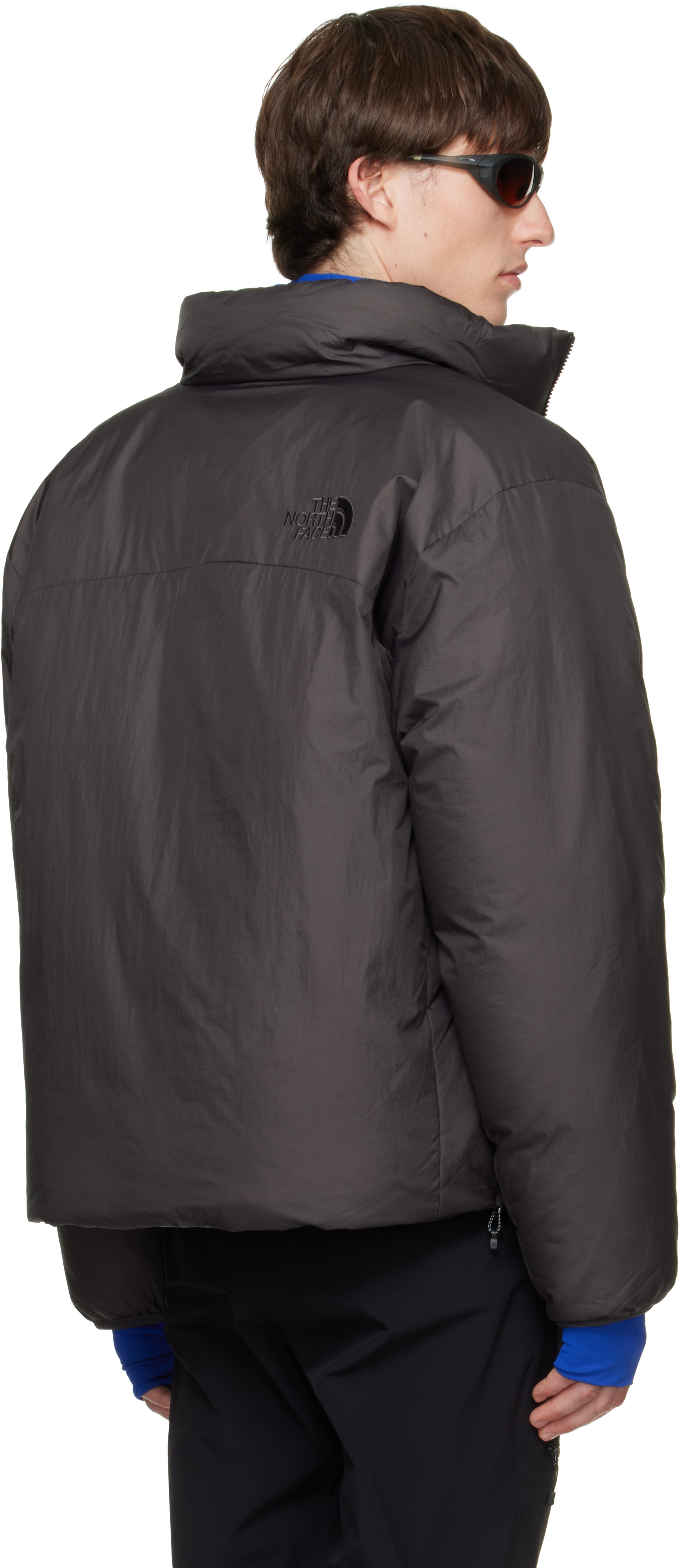 The North Face - Gray Pertex Nuptse Reversible Down Jacket