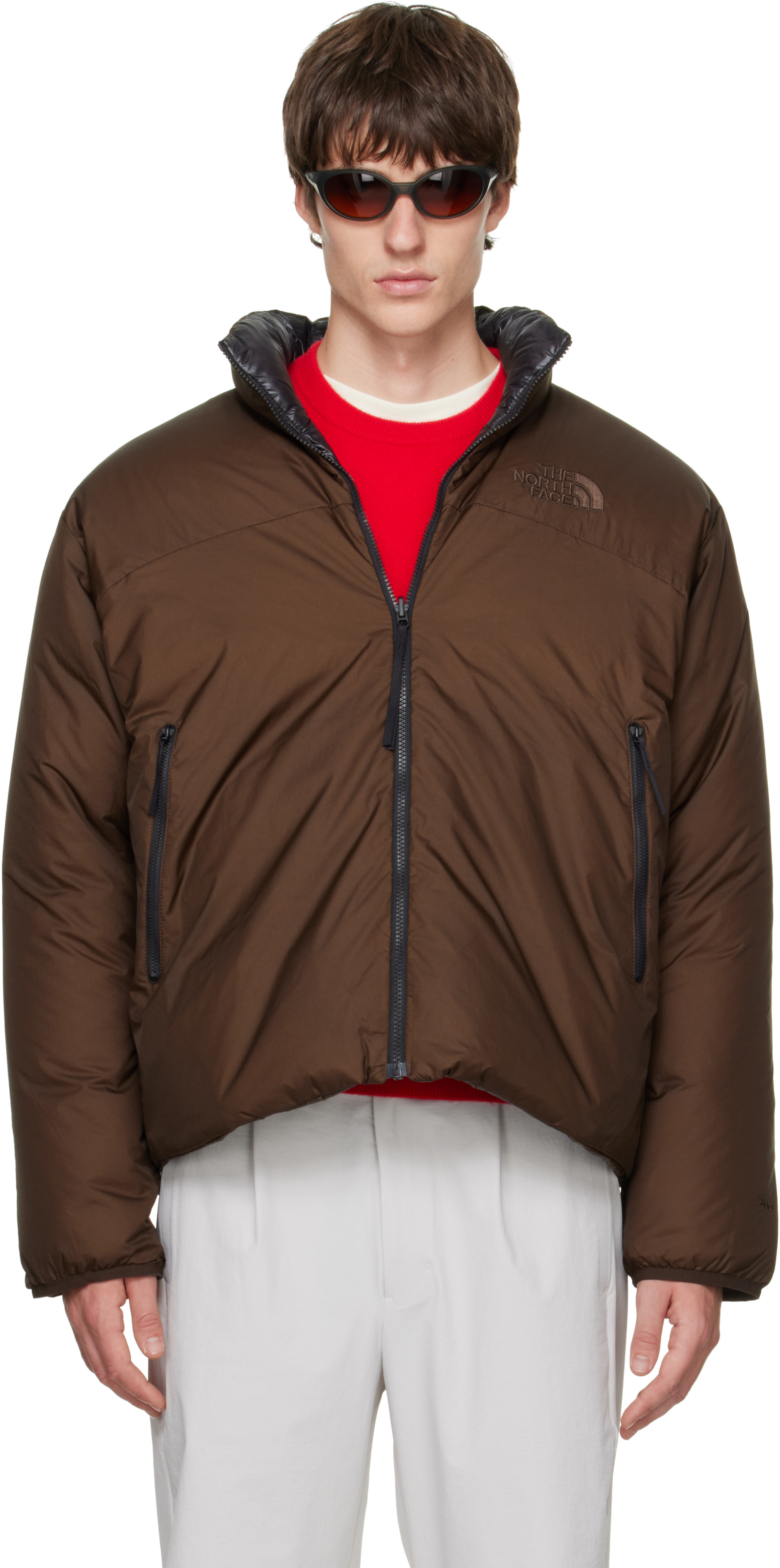 The North Face - Brown Pertex Nuptse Reversible Down Jacket