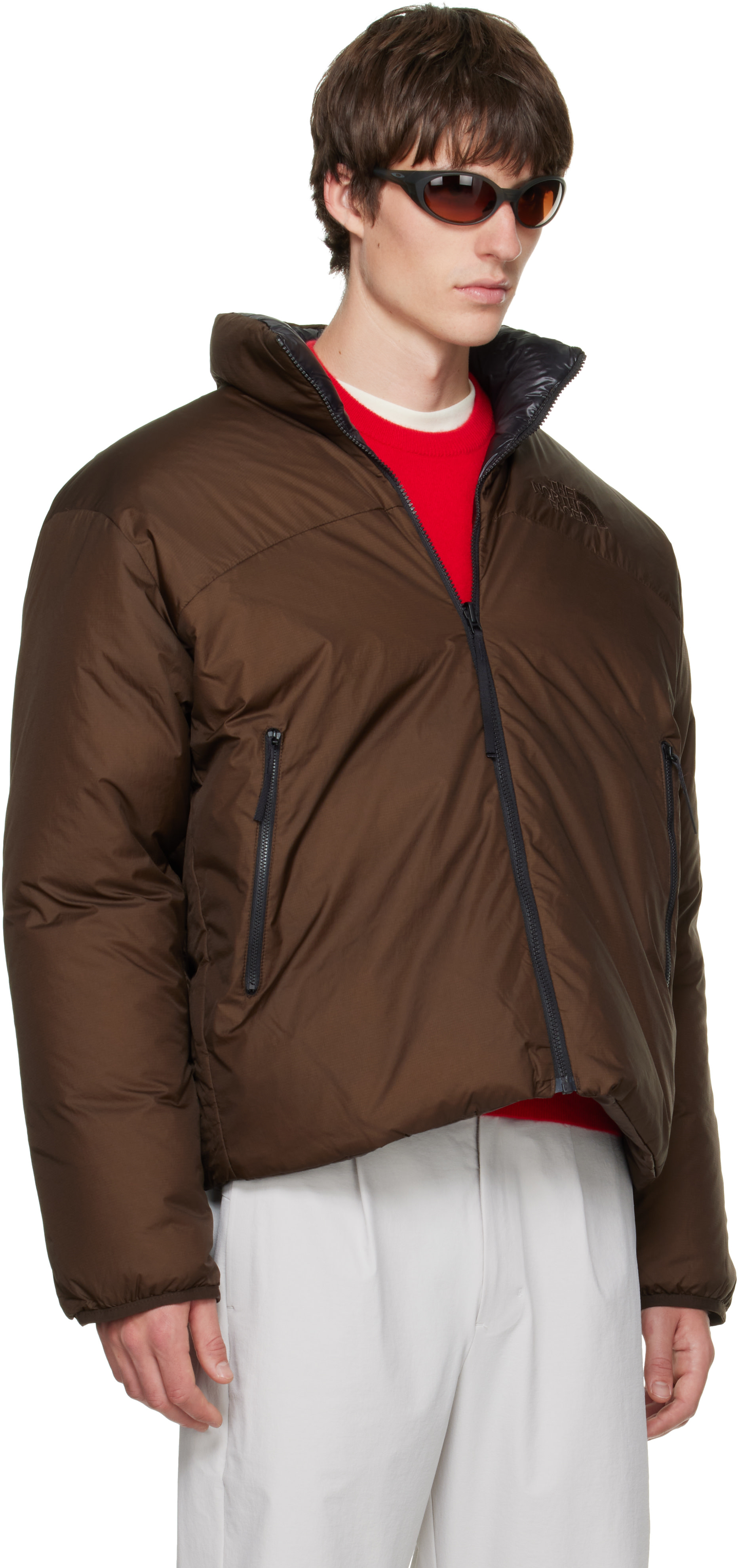 The North Face - Brown Pertex Nuptse Reversible Down Jacket