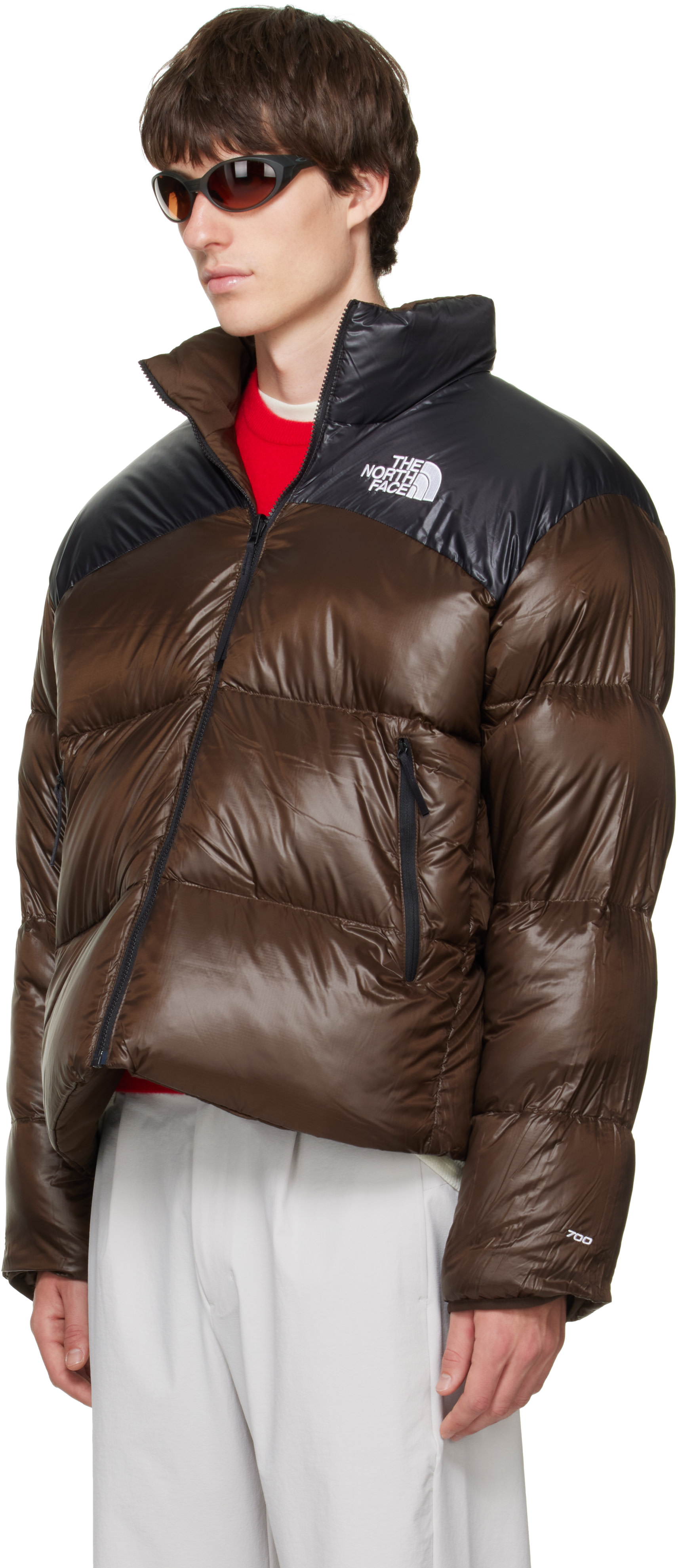 The North Face - Brown Pertex Nuptse Reversible Down Jacket