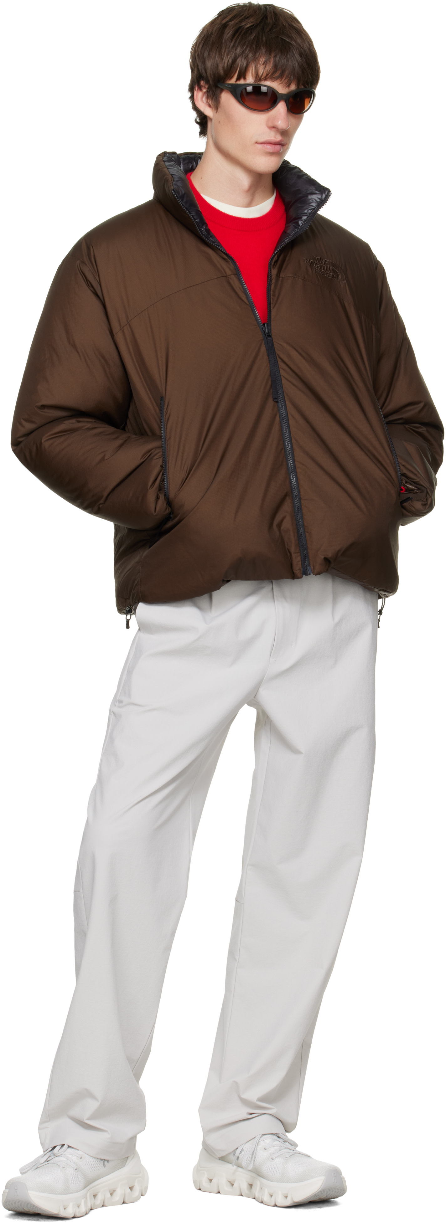 The North Face - Brown Pertex Nuptse Reversible Down Jacket