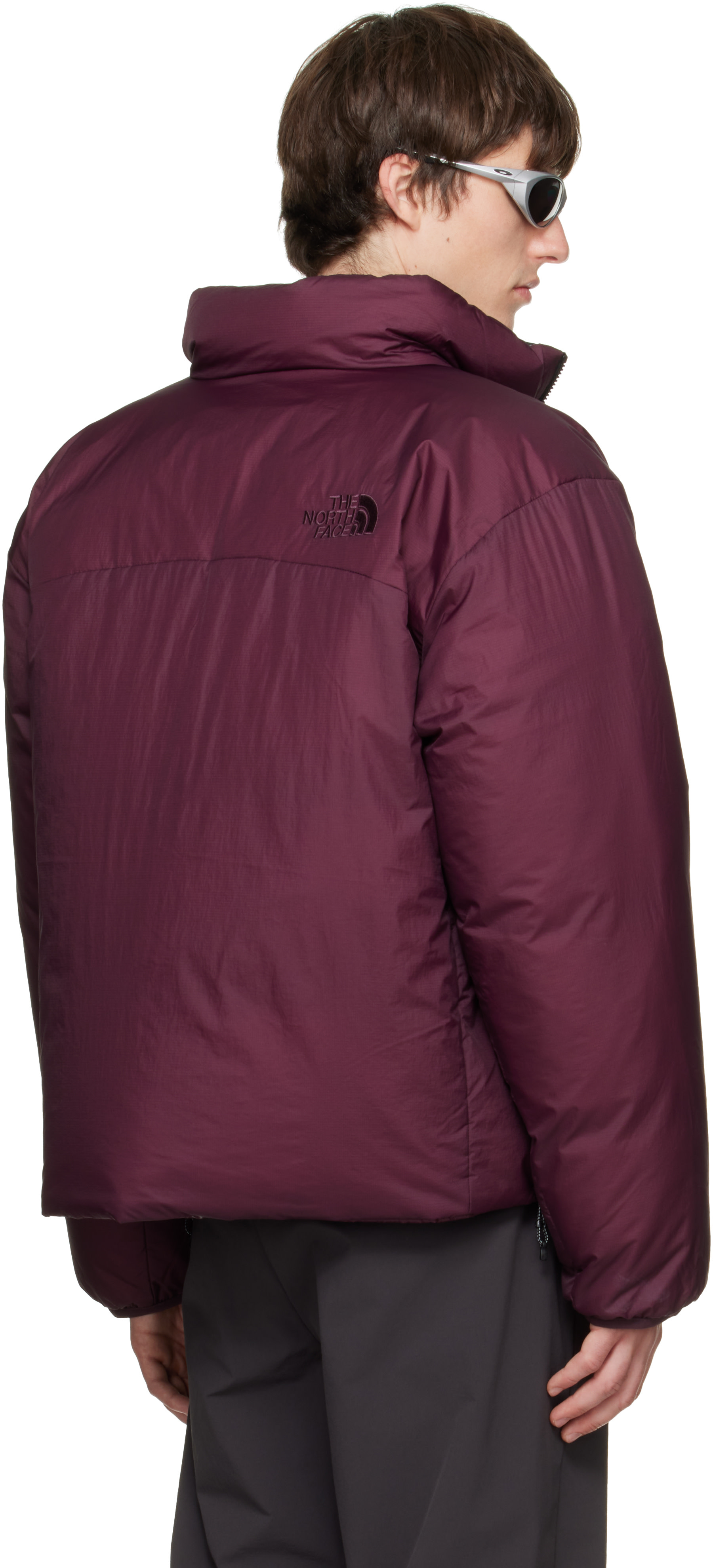 The North Face - Burgundy Pertex Nuptse Reversible Down Jacket