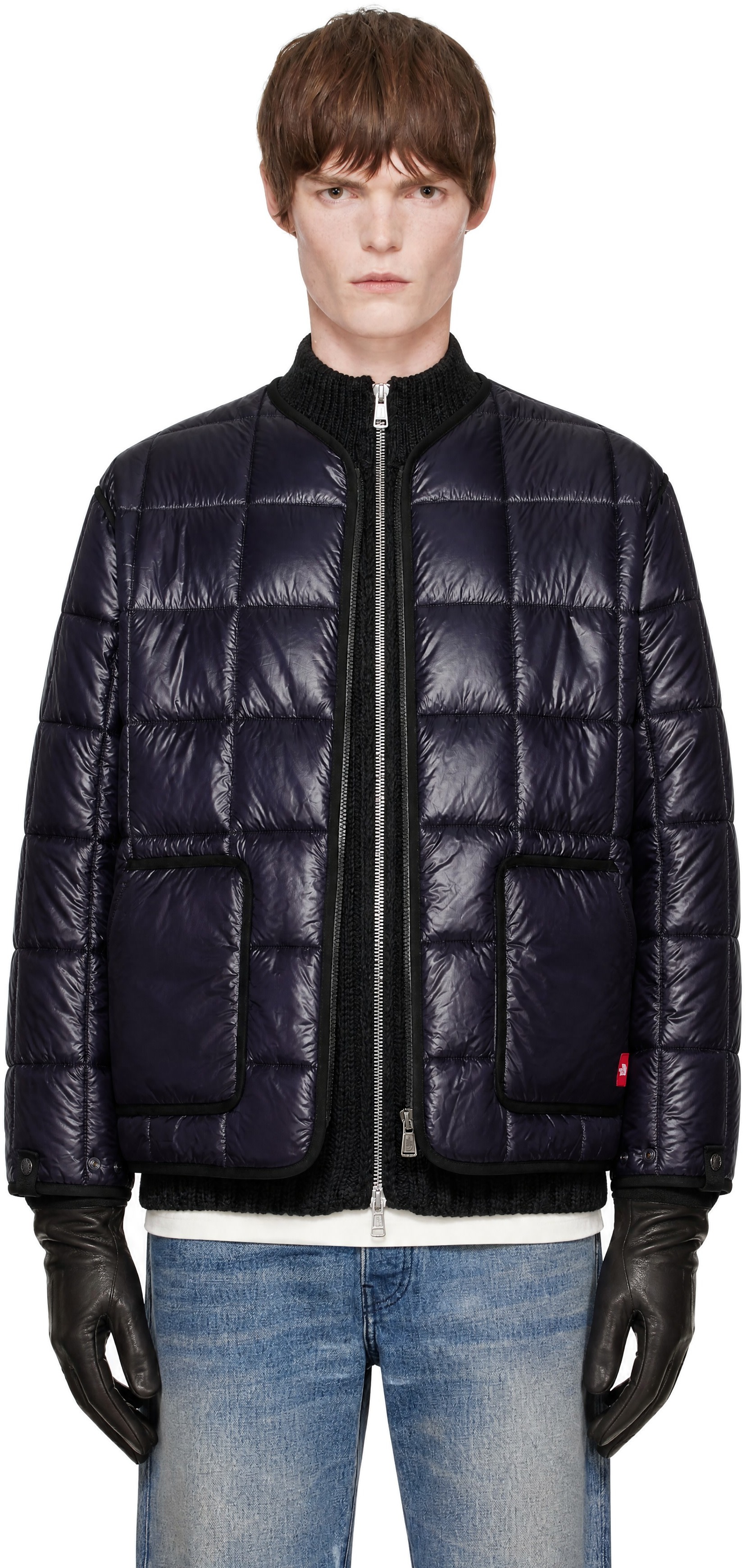 The North Face - Navy 'TNF Red Box' Liner Jacket