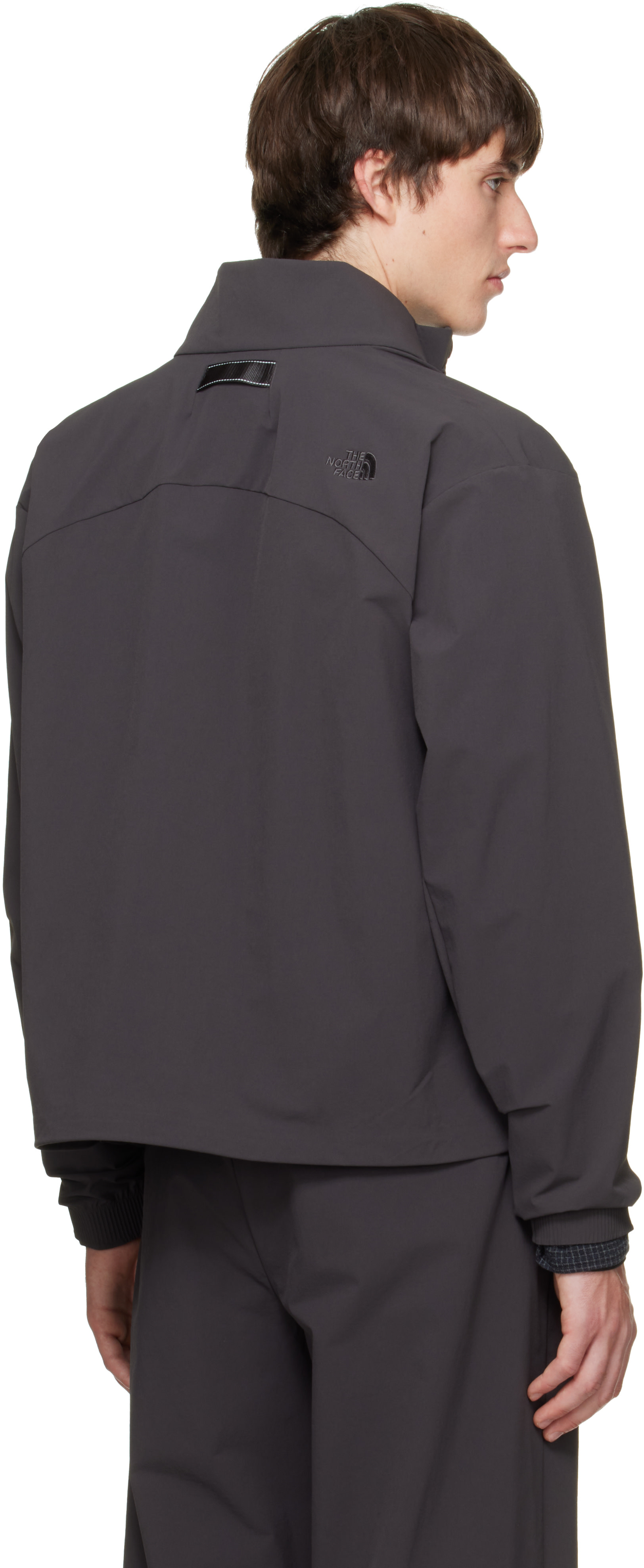 The North Face - Gray TNF Black Box Tech Woven Jacket