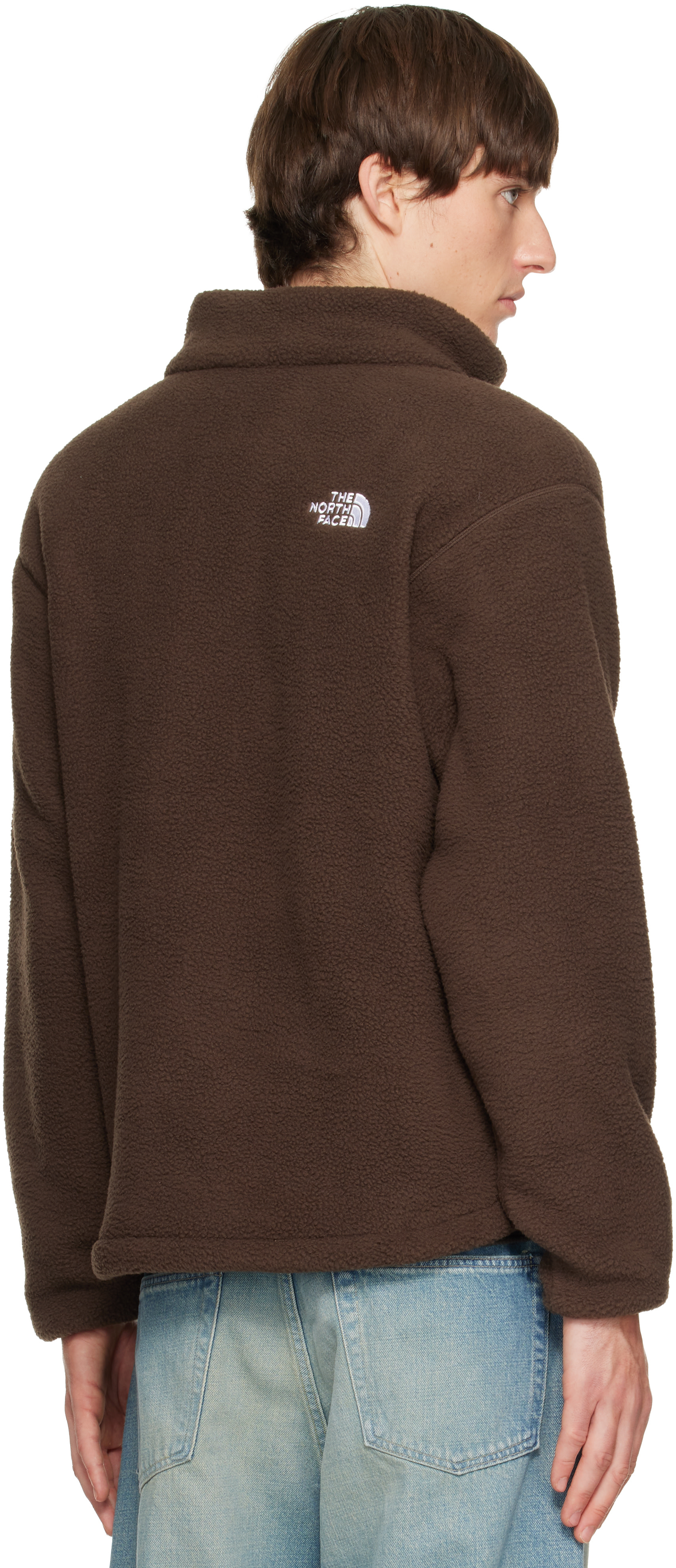 The North Face - Brown TNF Fleeski 1/4-Zip Pullover Sweater