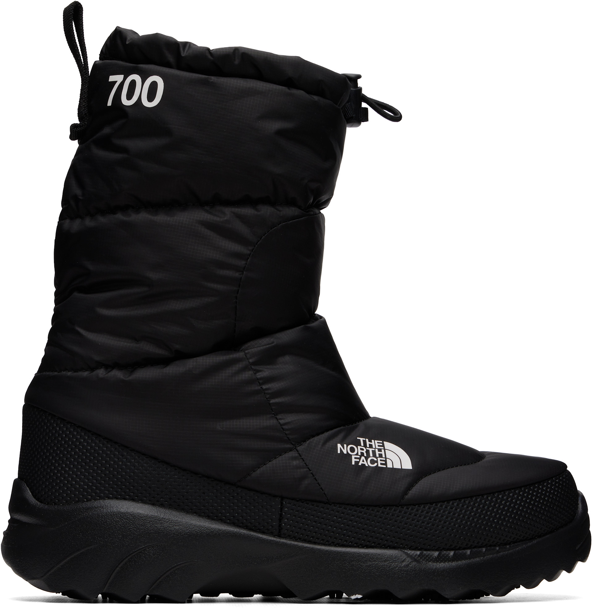 The North Face - Black Nuptse Traction Boots