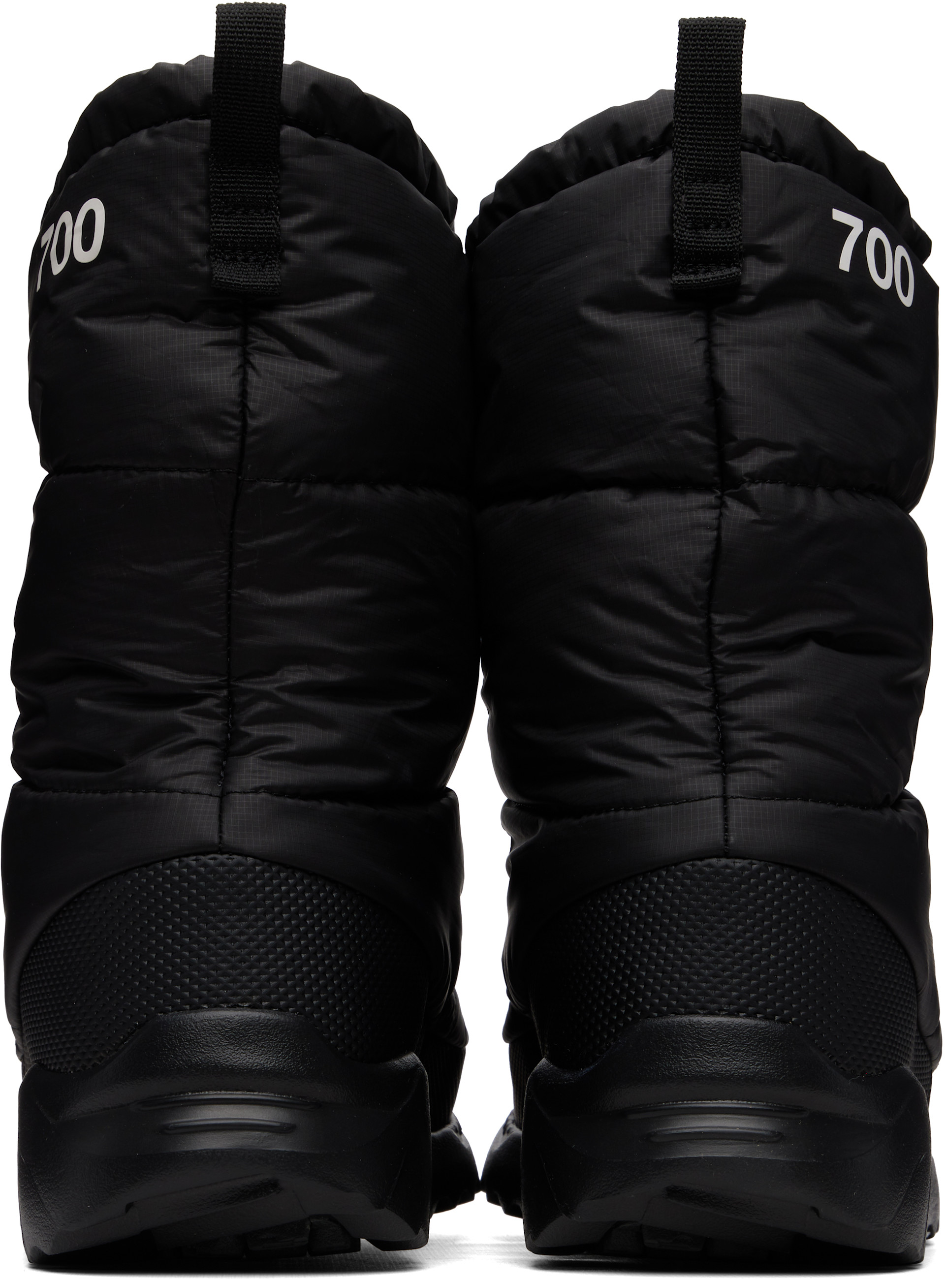 The North Face - Black Nuptse Traction Boots