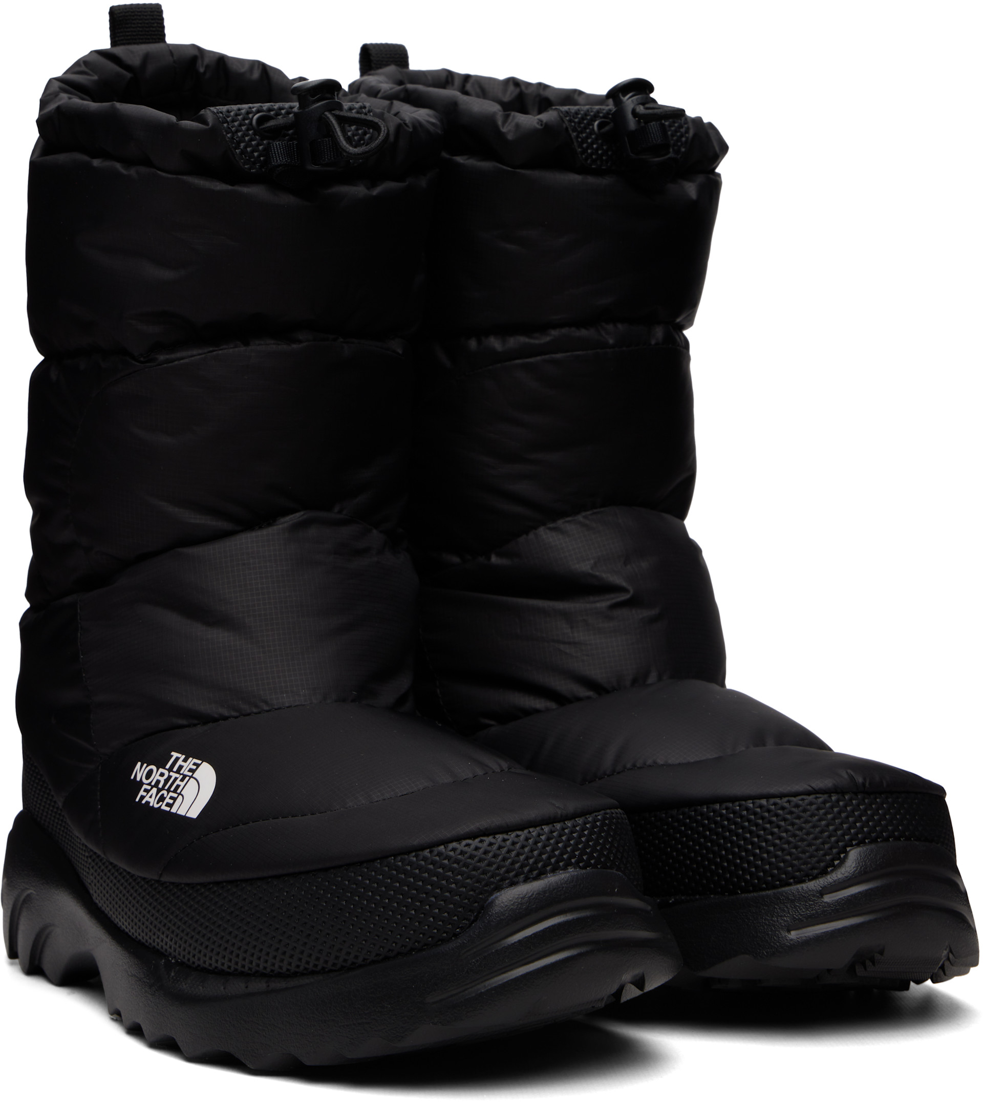 The North Face - Black Nuptse Traction Boots